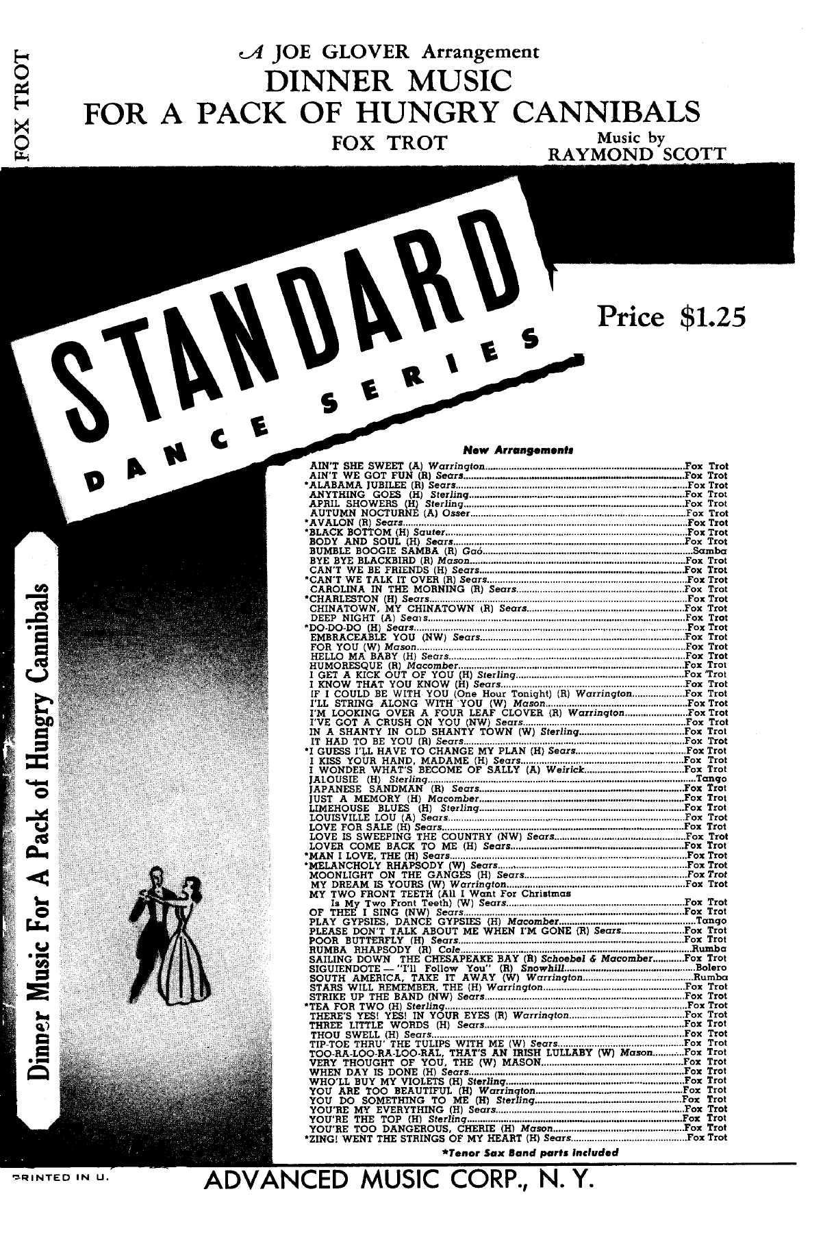 Dinner Music For A Pack Of Hungry Cannibals — sheet music preview