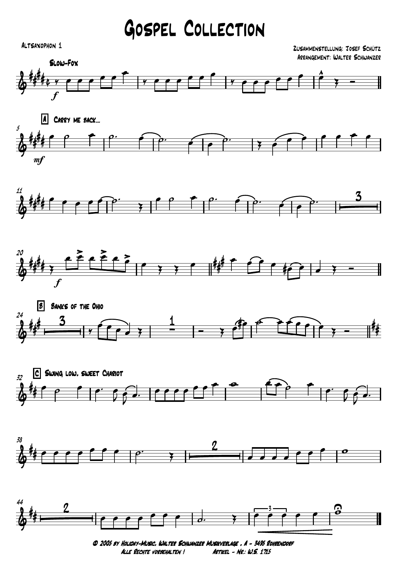 Gospel Collection — sheet music preview