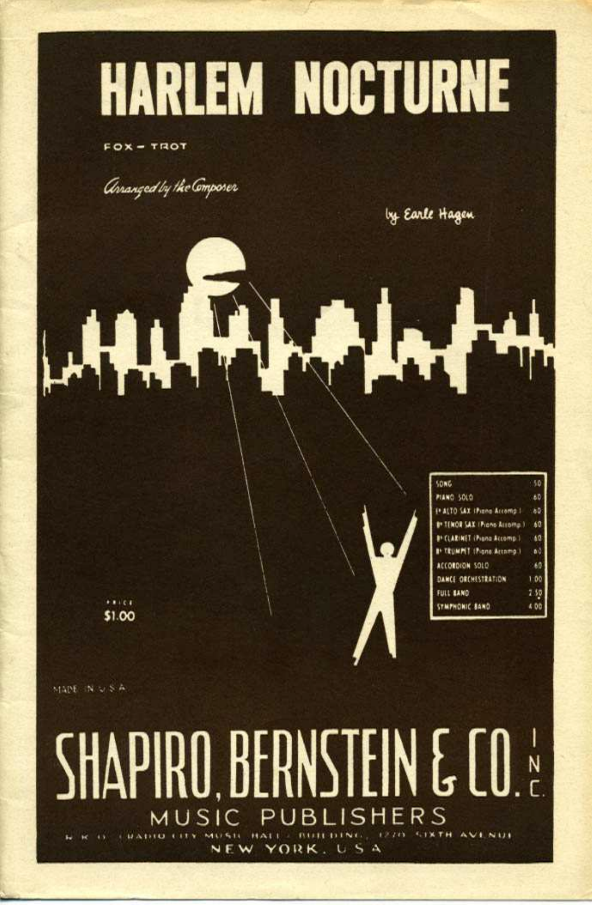 Harlem Nocturne — sheet music preview