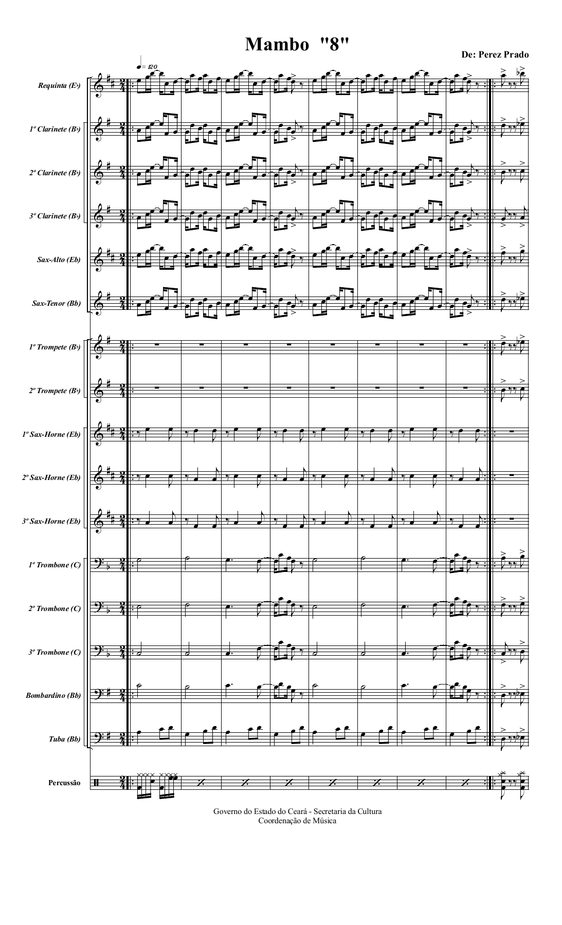 Mambo No.8 — sheet music preview