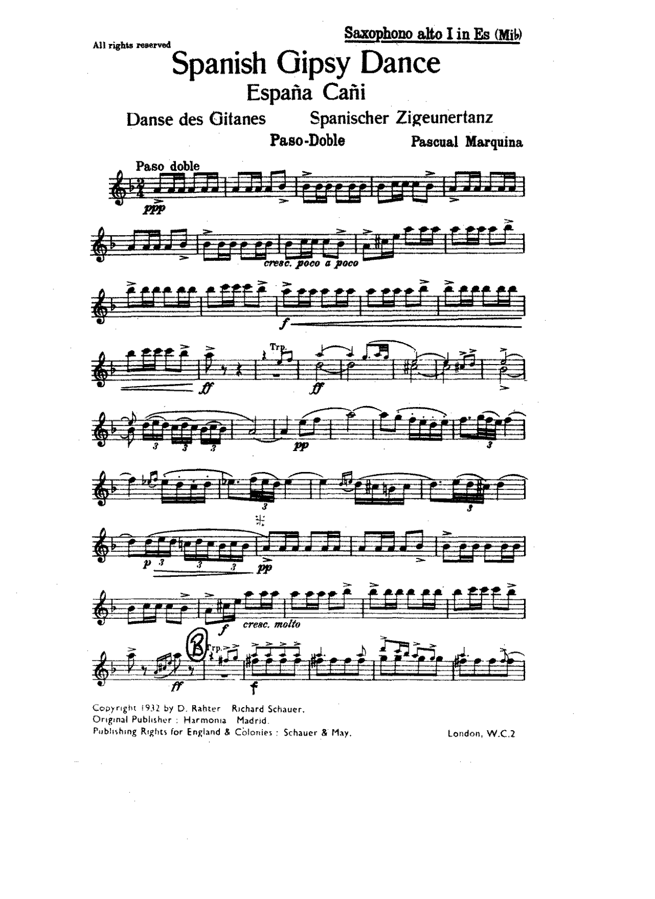 Spanish Gipsy Dance — sheet music preview