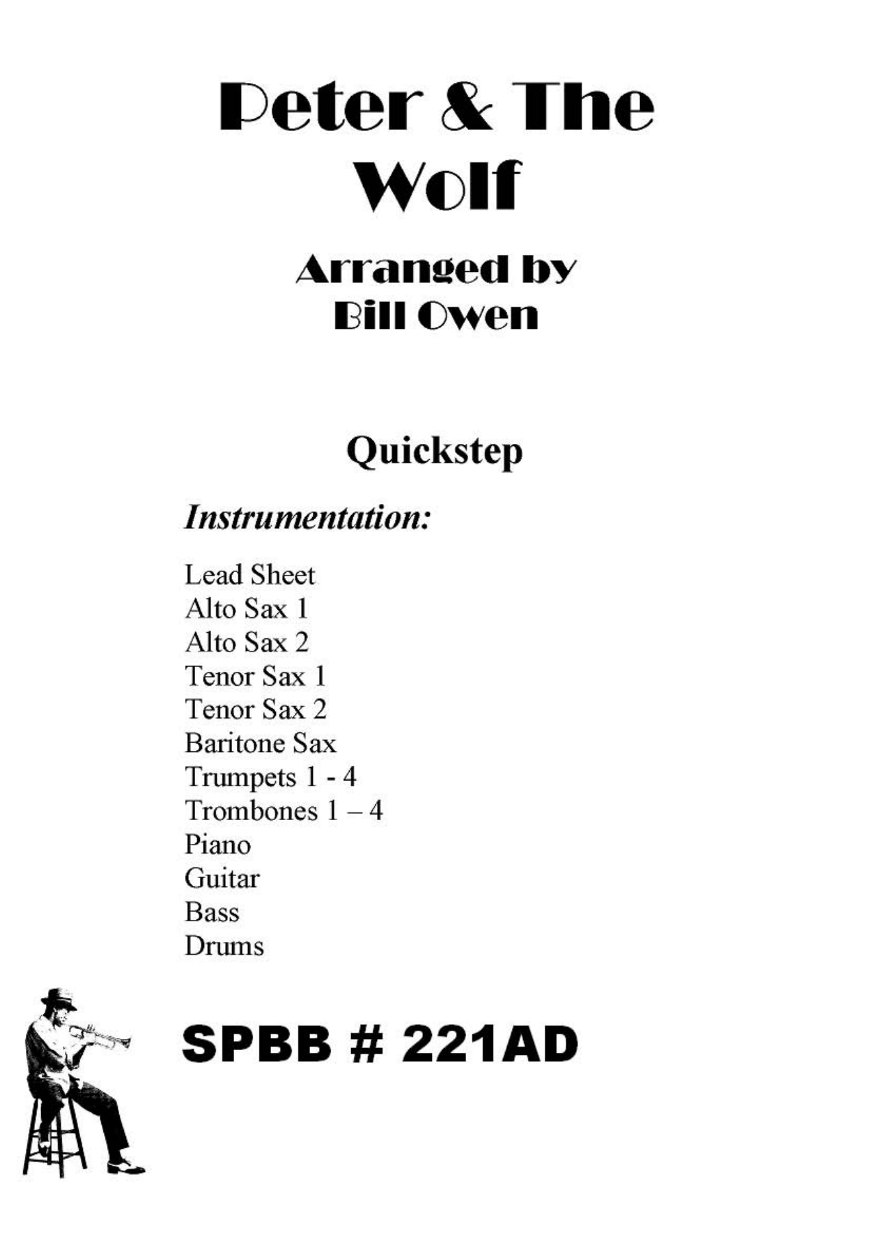 Peter And The Wolf — sheet music preview