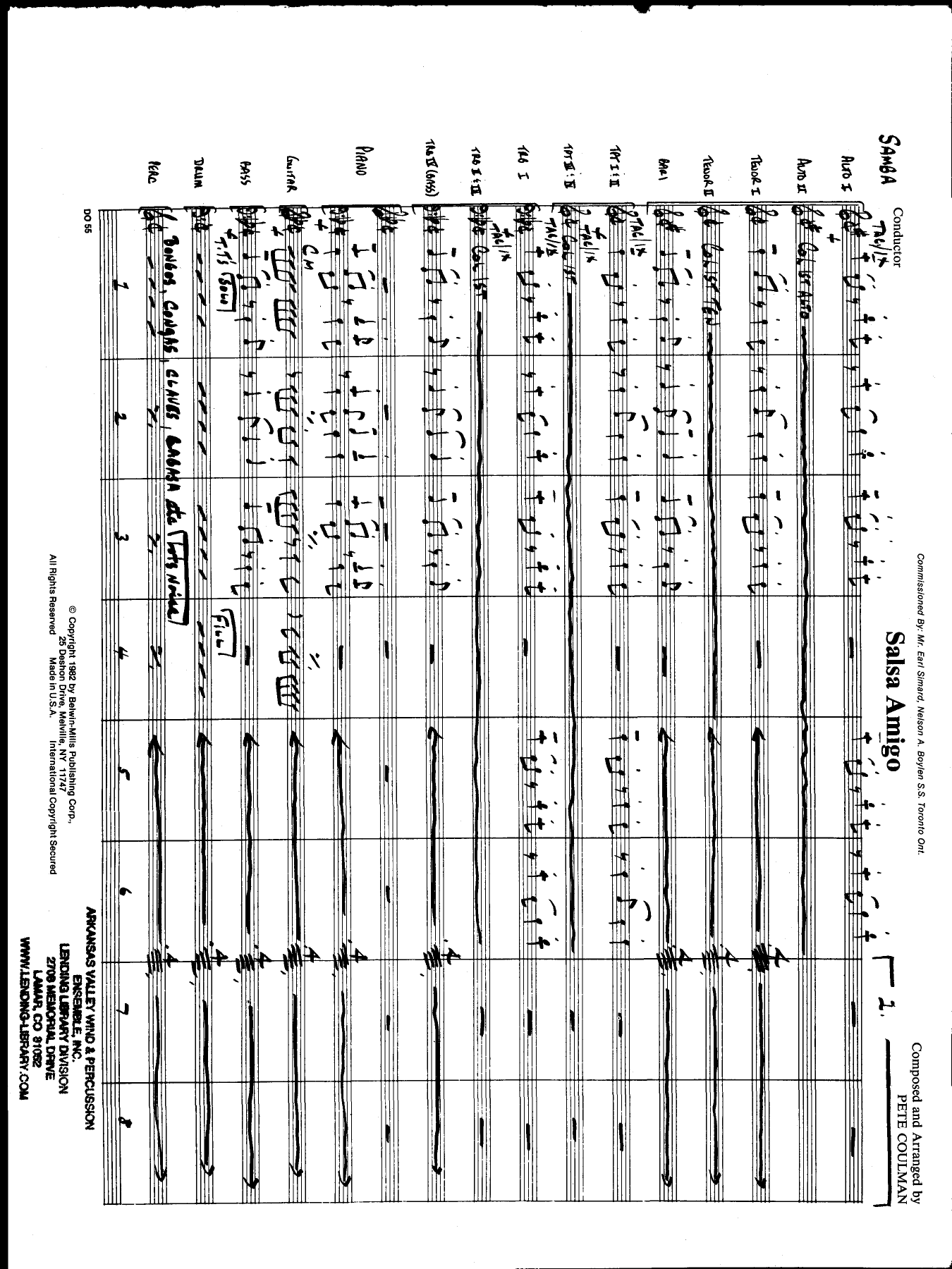Salsa Amigo — sheet music preview