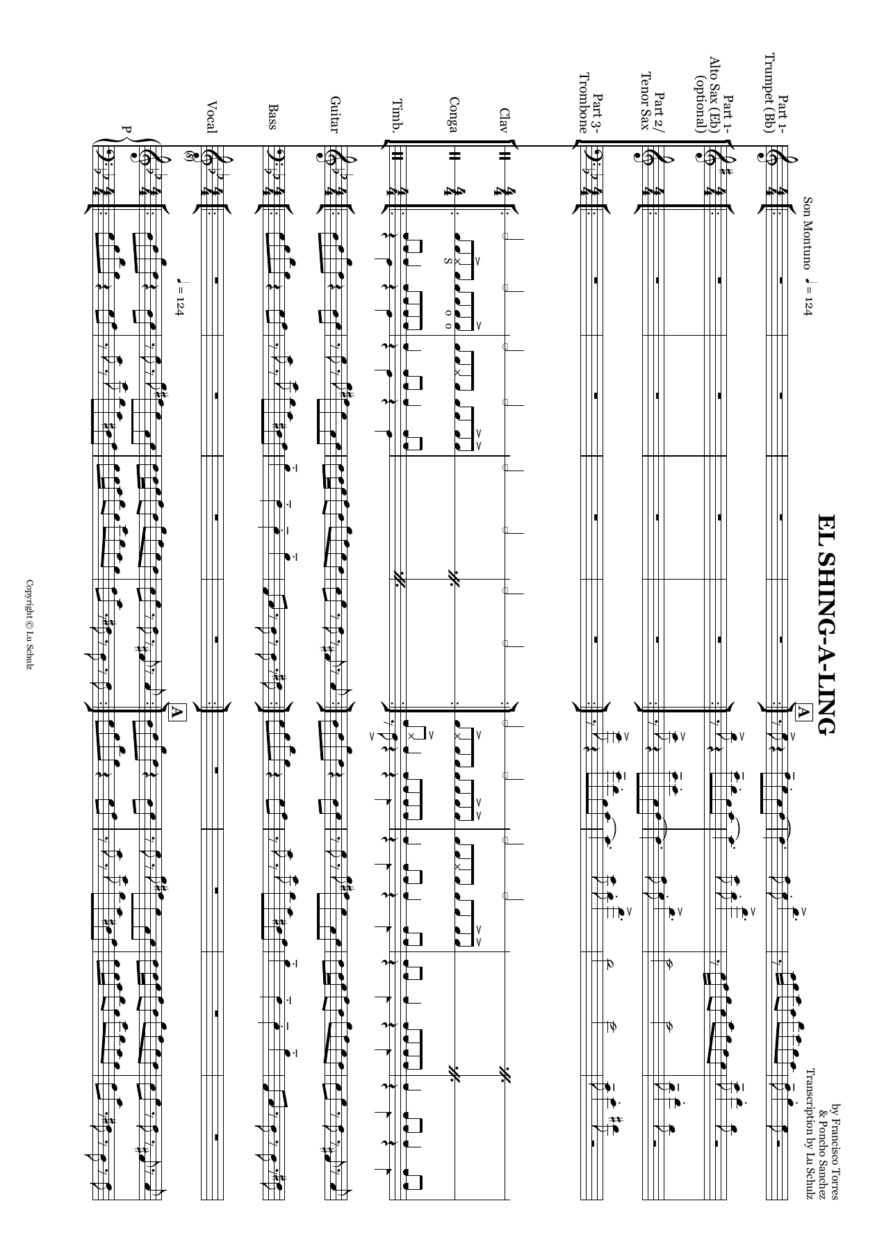 El Shing-A-Ling — sheet music preview