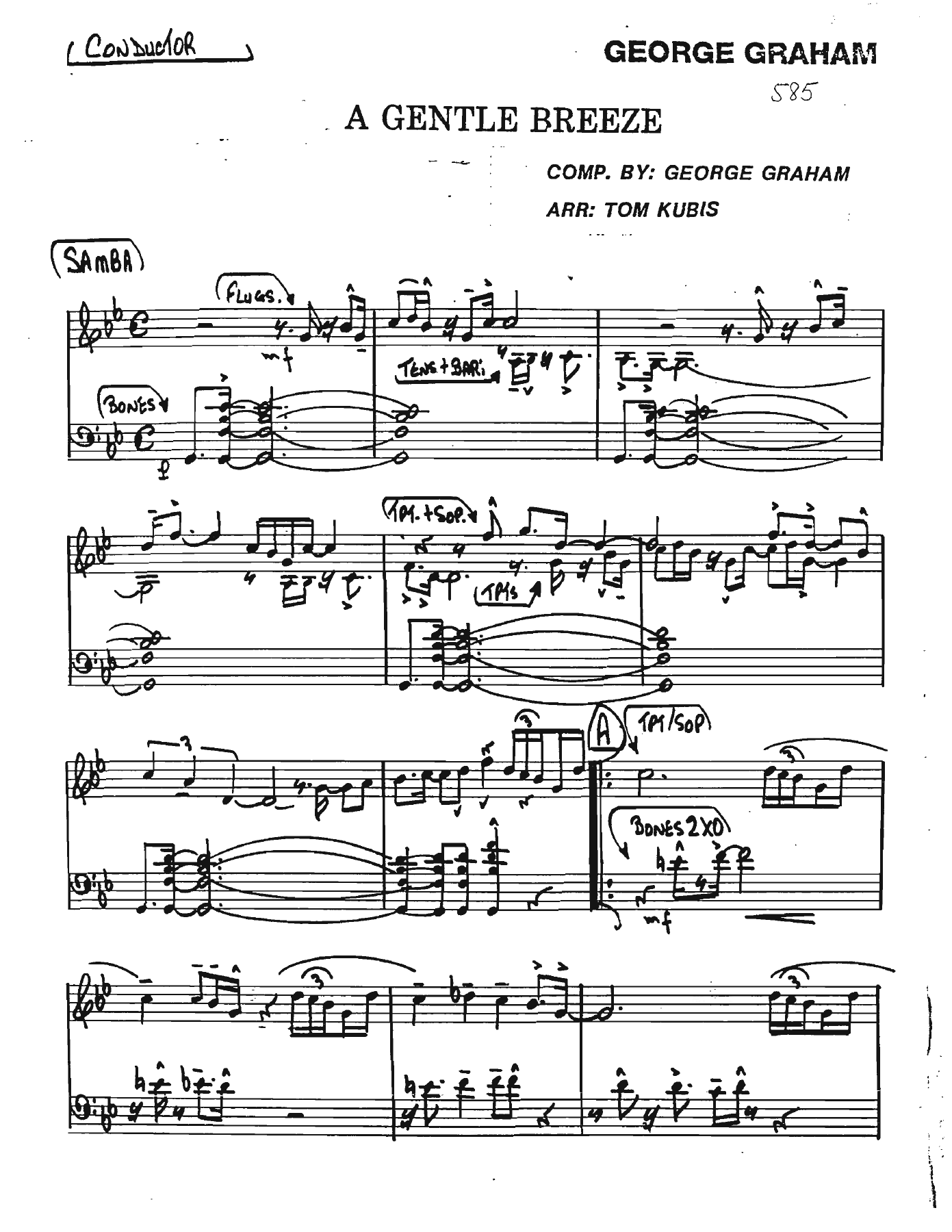 A Gentle Breeze — sheet music preview