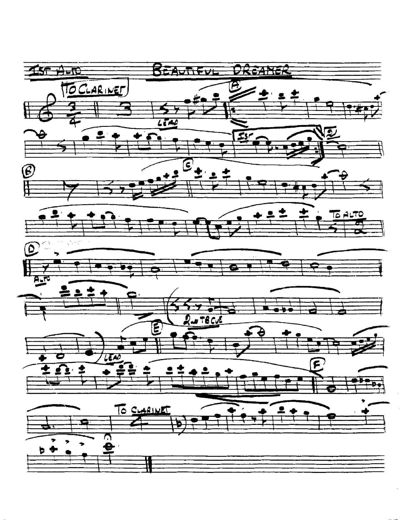 Beautiful Dreamer — sheet music preview