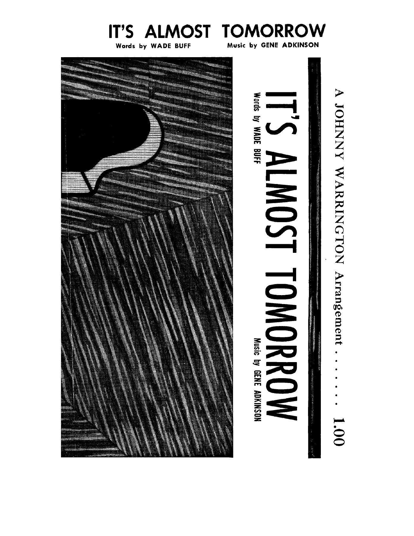 It's Almost Tomorrow — sheet music preview