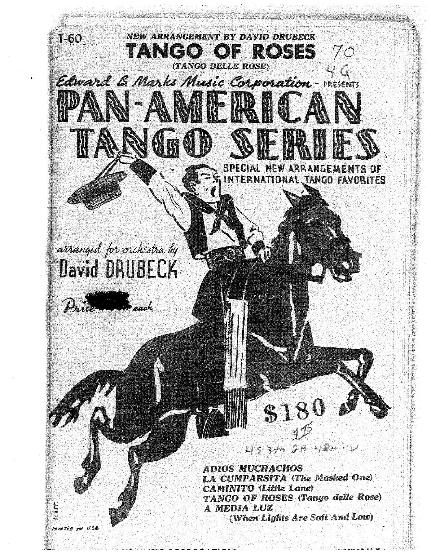 Tango Of Roses — sheet music preview