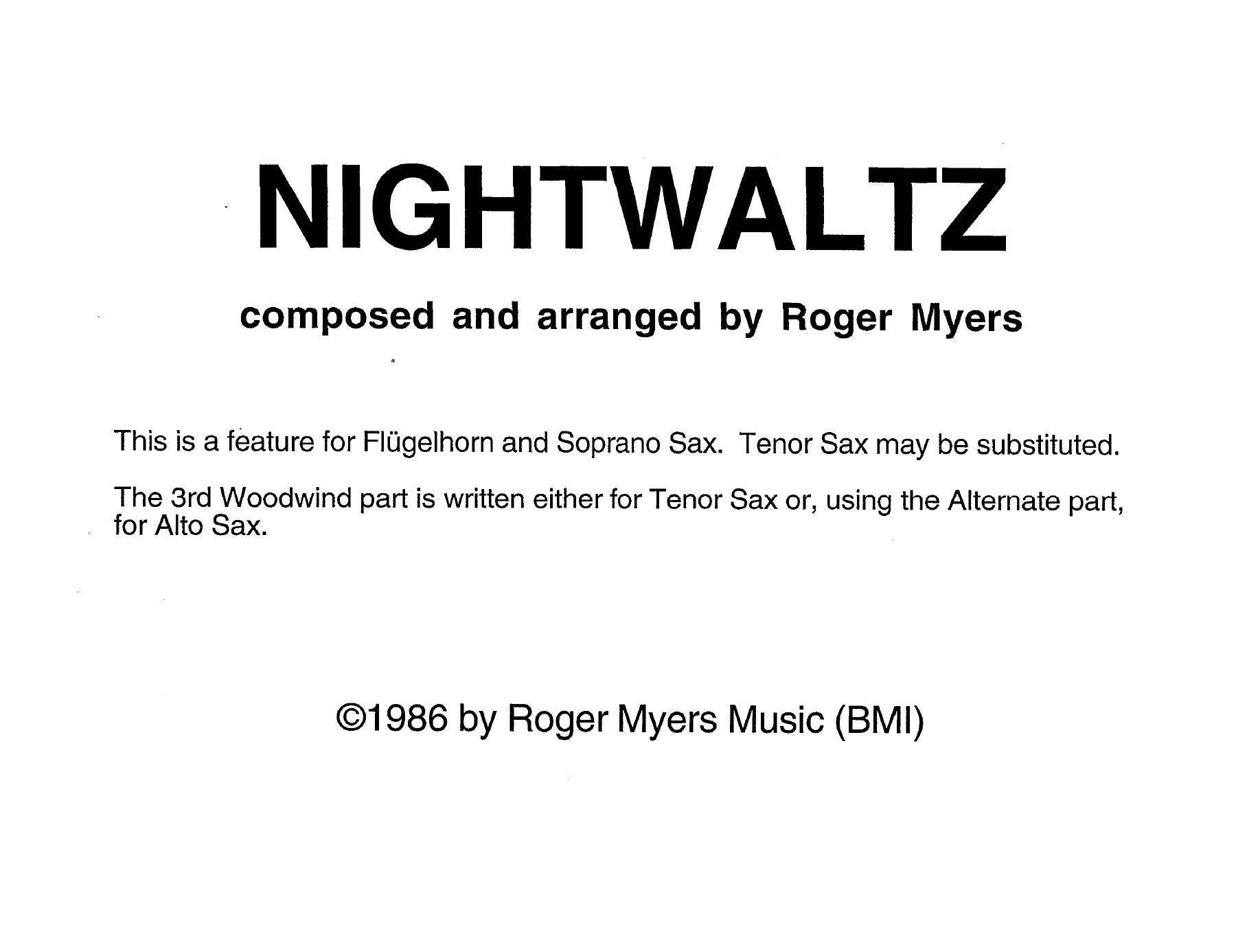 Nightwaltz — sheet music preview