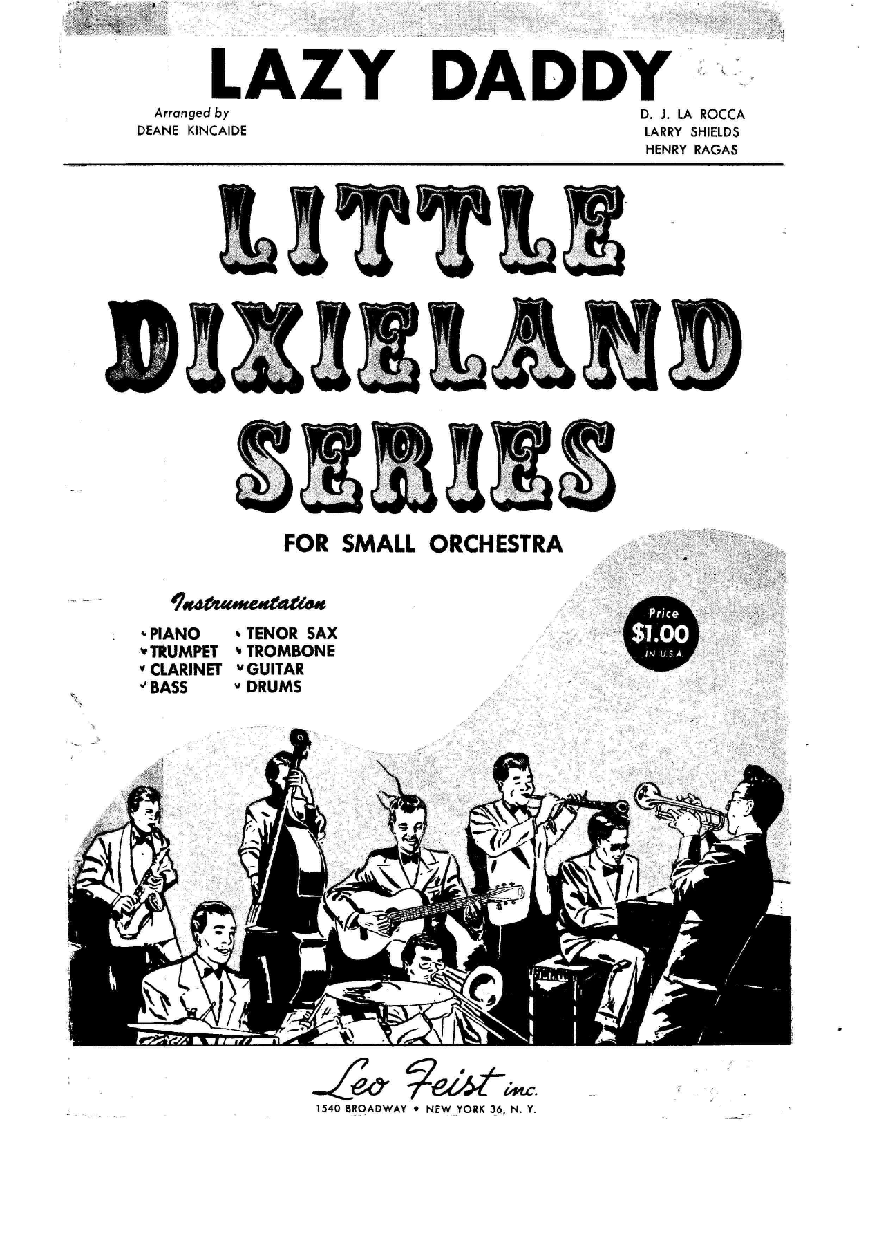 Lazy Daddy — sheet music preview