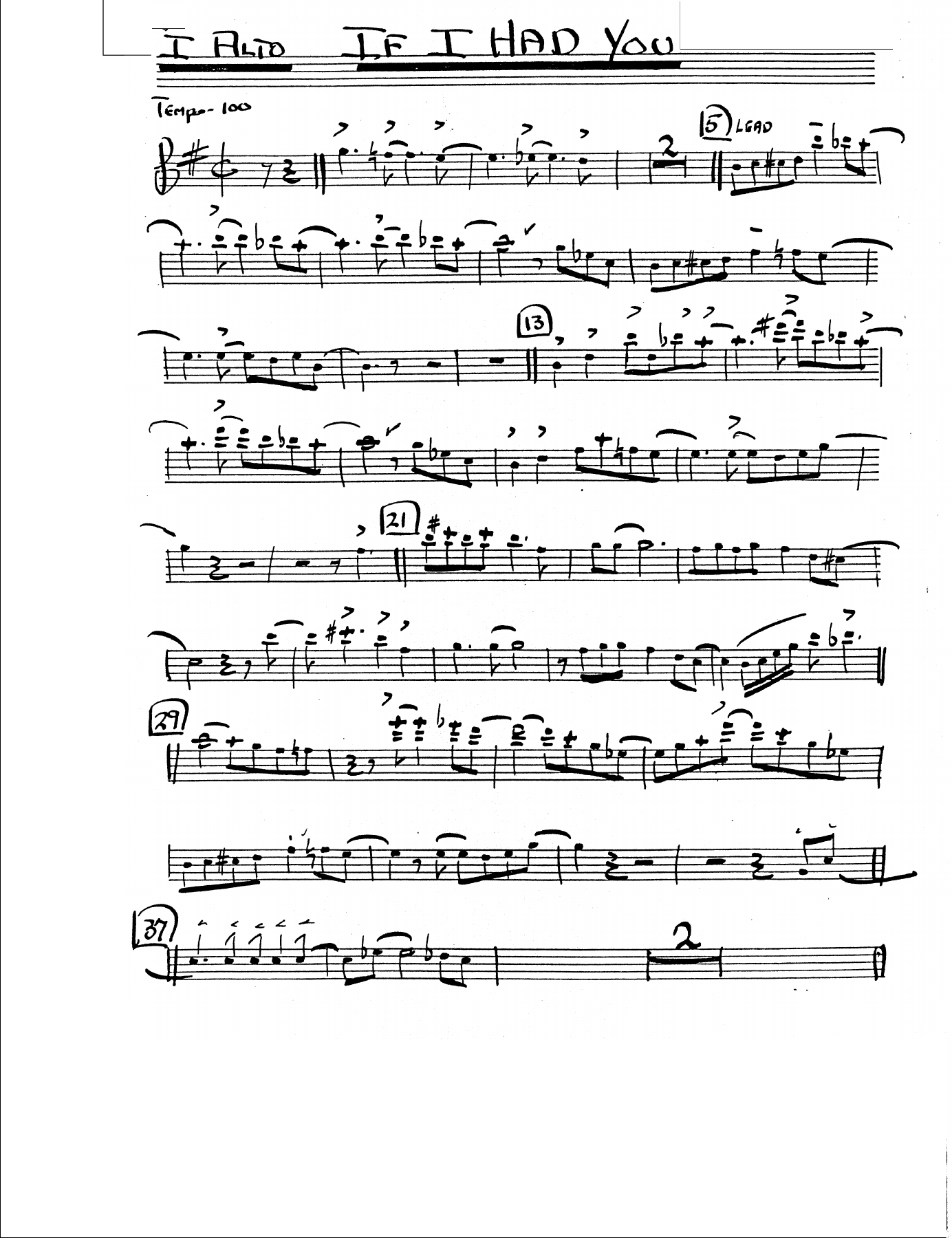 If I Had You (Rodgers) B.Goodman — sheet music preview