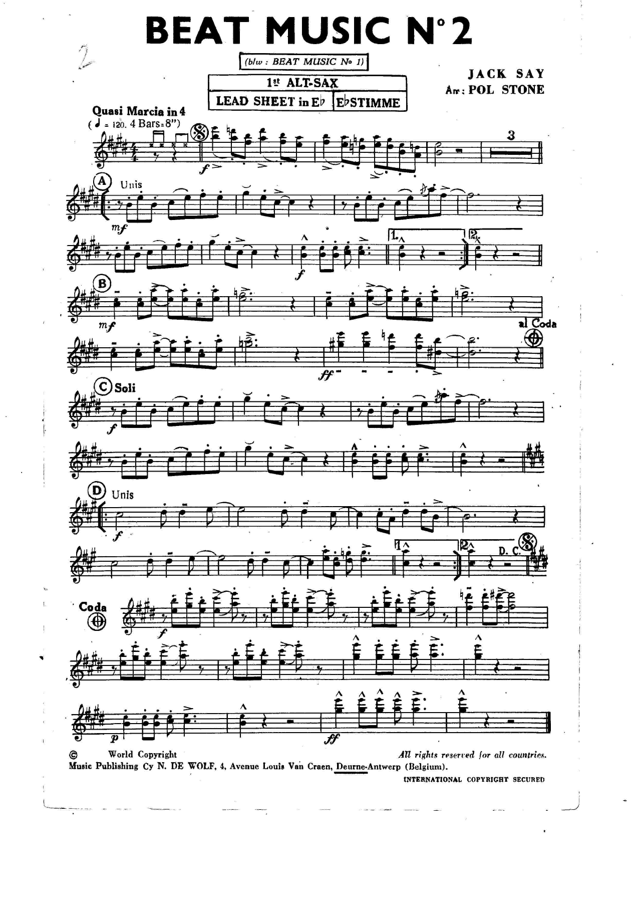 Beat Music N 2 — sheet music preview