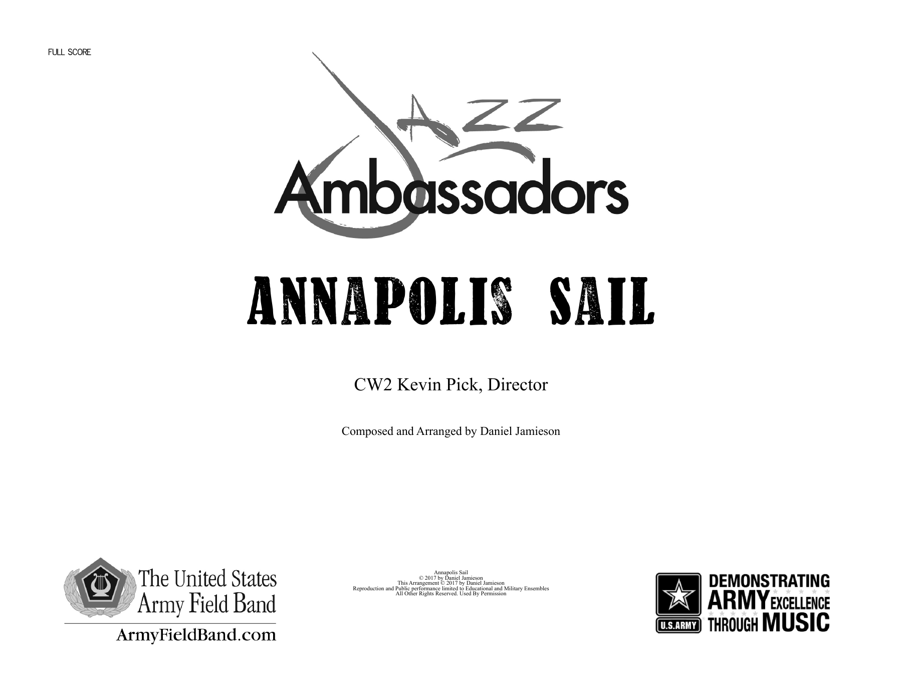 Annapolis Sail (D.Jamieson) Jazz Ambassadors — sheet music preview