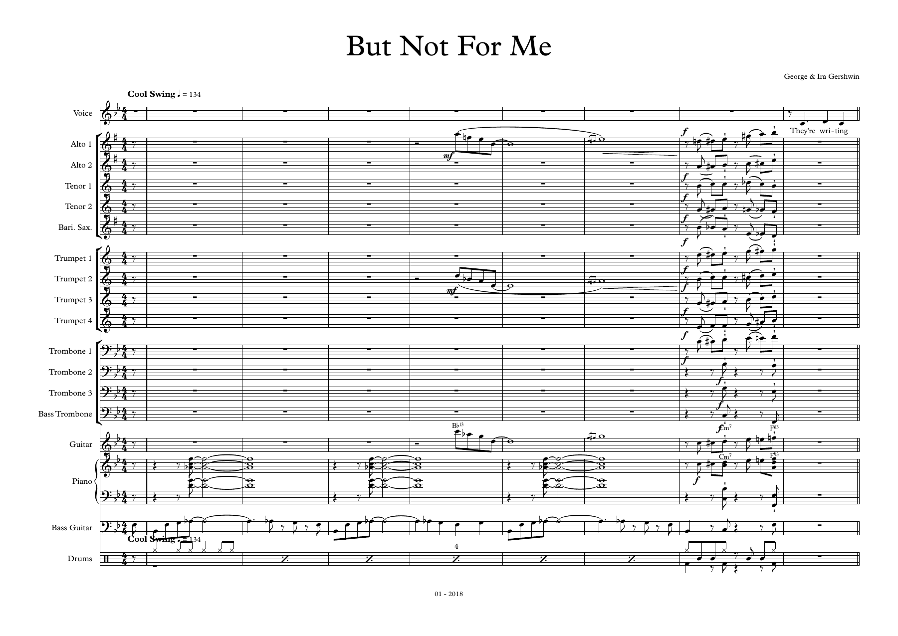 But Not For Me (S;Ragsdale) Vocal — sheet music preview