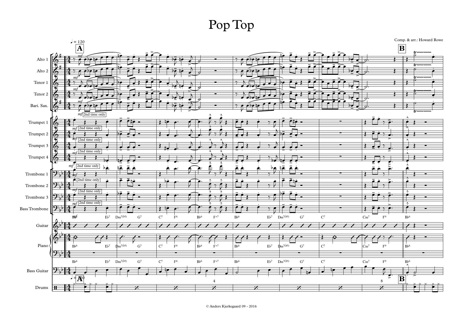 Pop Top — sheet music preview