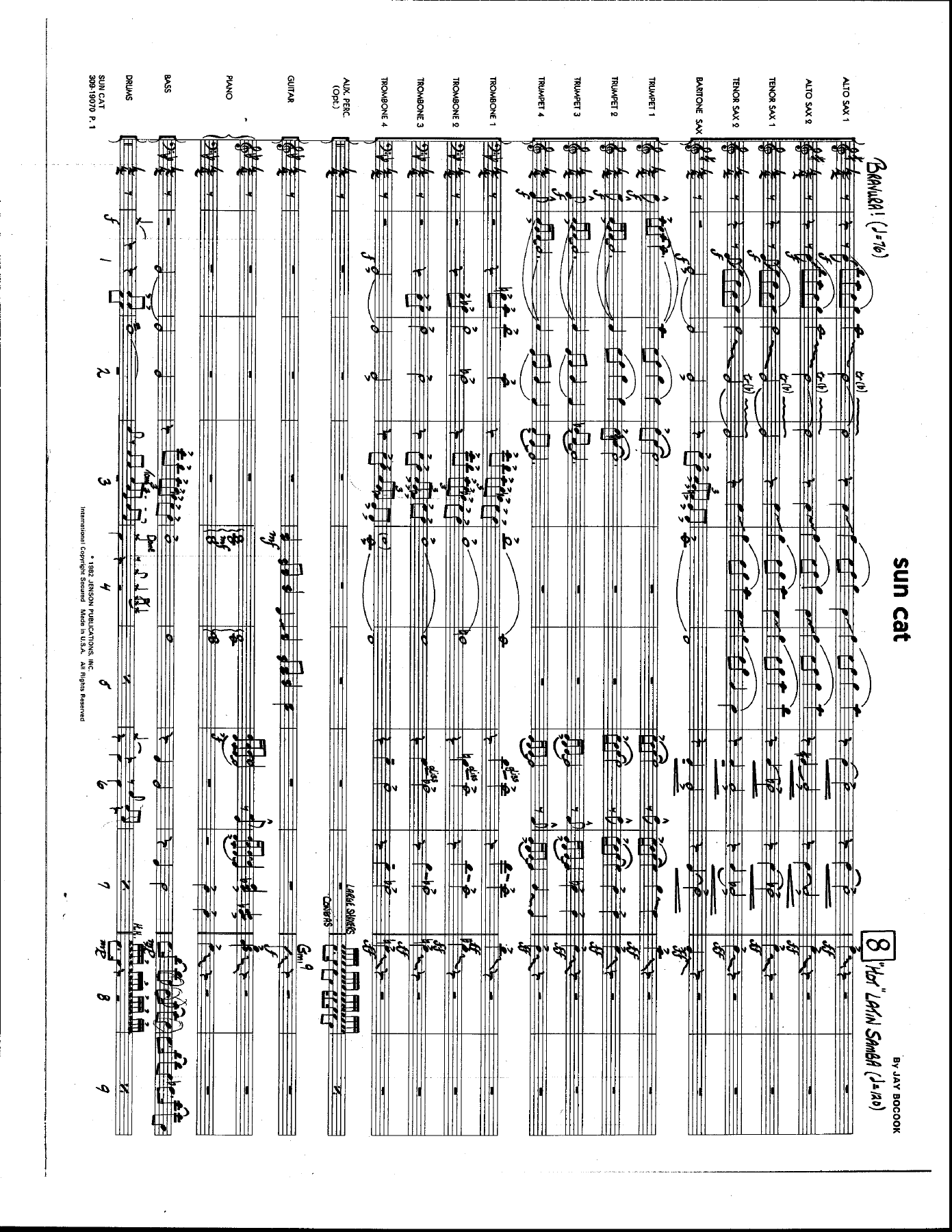Sun Cat — sheet music preview