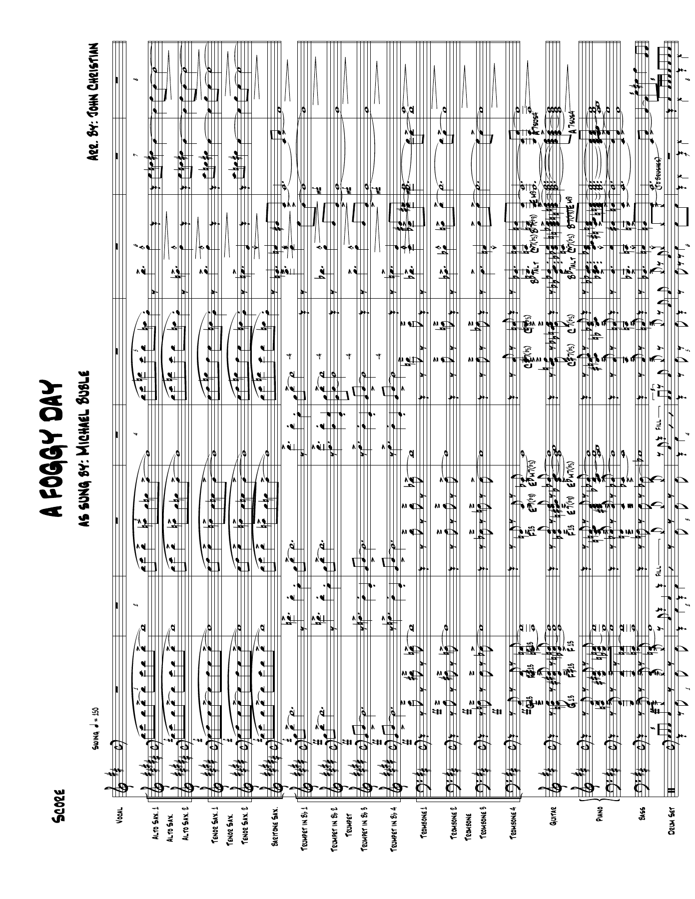 A Foggy Day (B.Holman) J.Christian M.Buble MP3 — sheet music preview