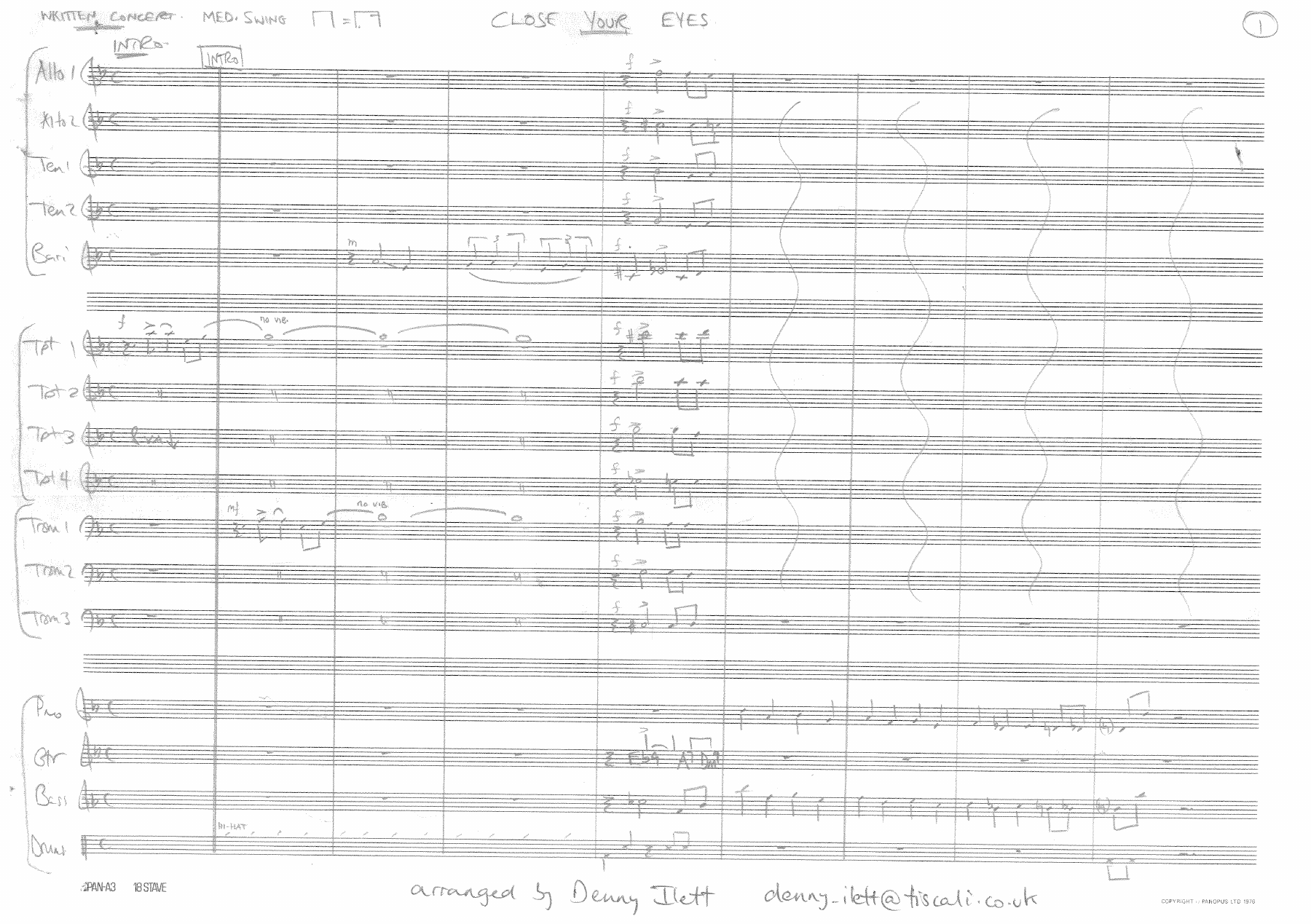 close s — sheet music preview