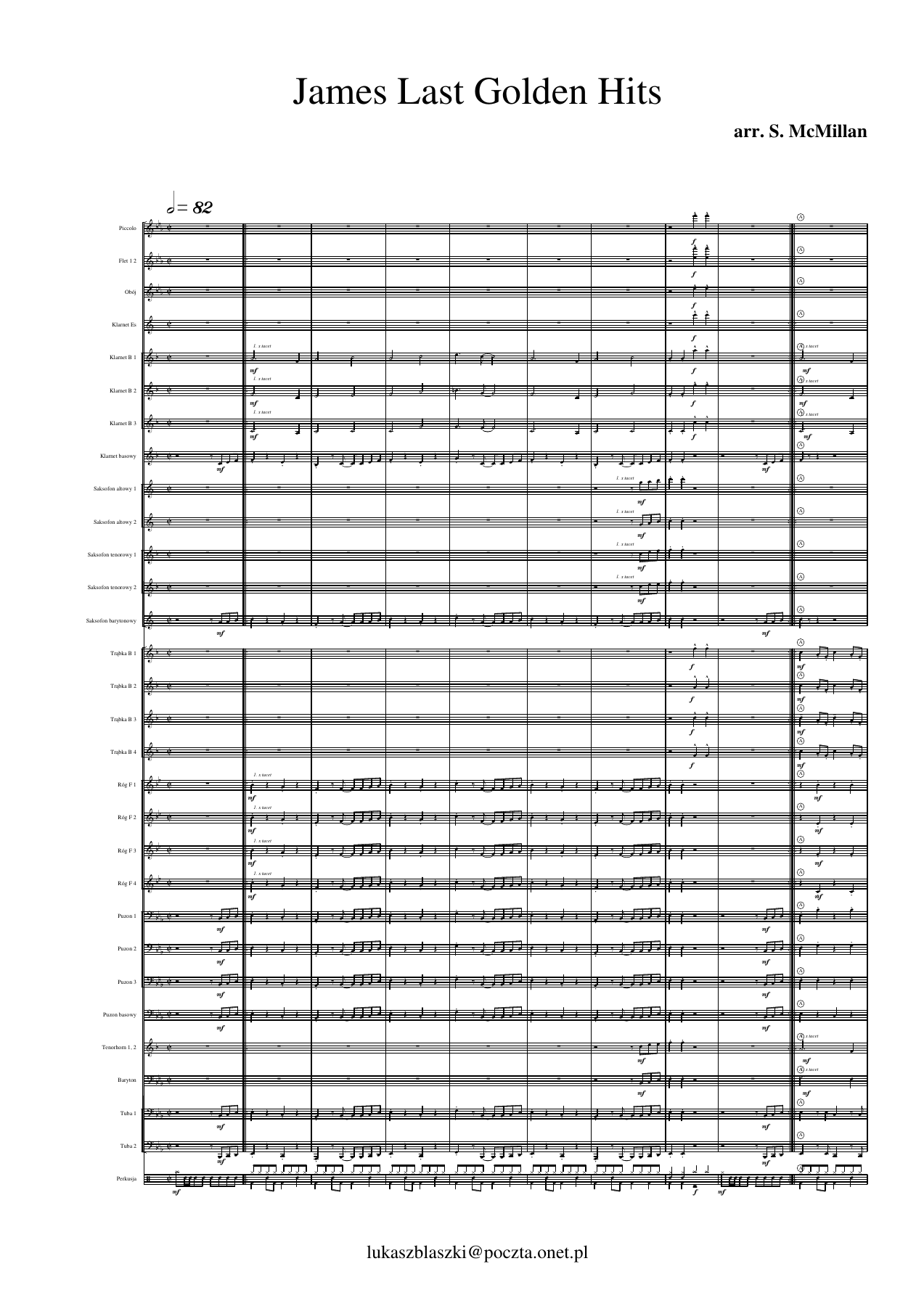 JamesLastGoldenHits — sheet music preview