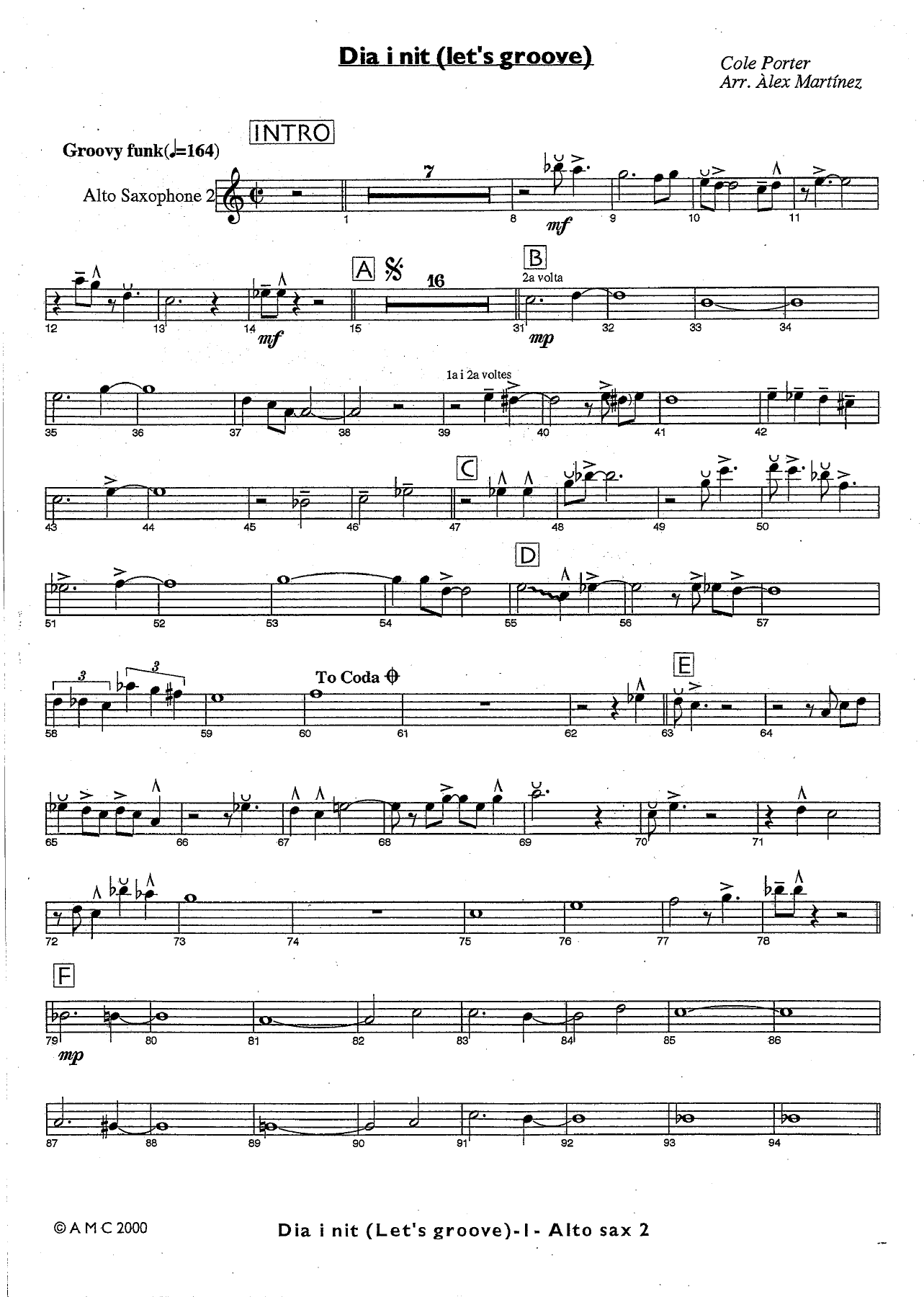 dia i nit ALTO — sheet music preview