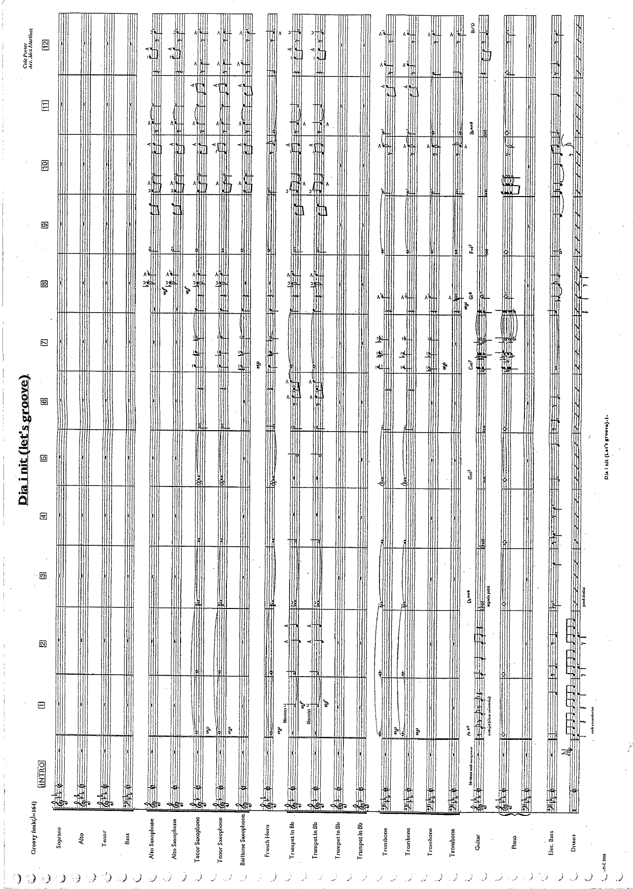dia i nit score — sheet music preview