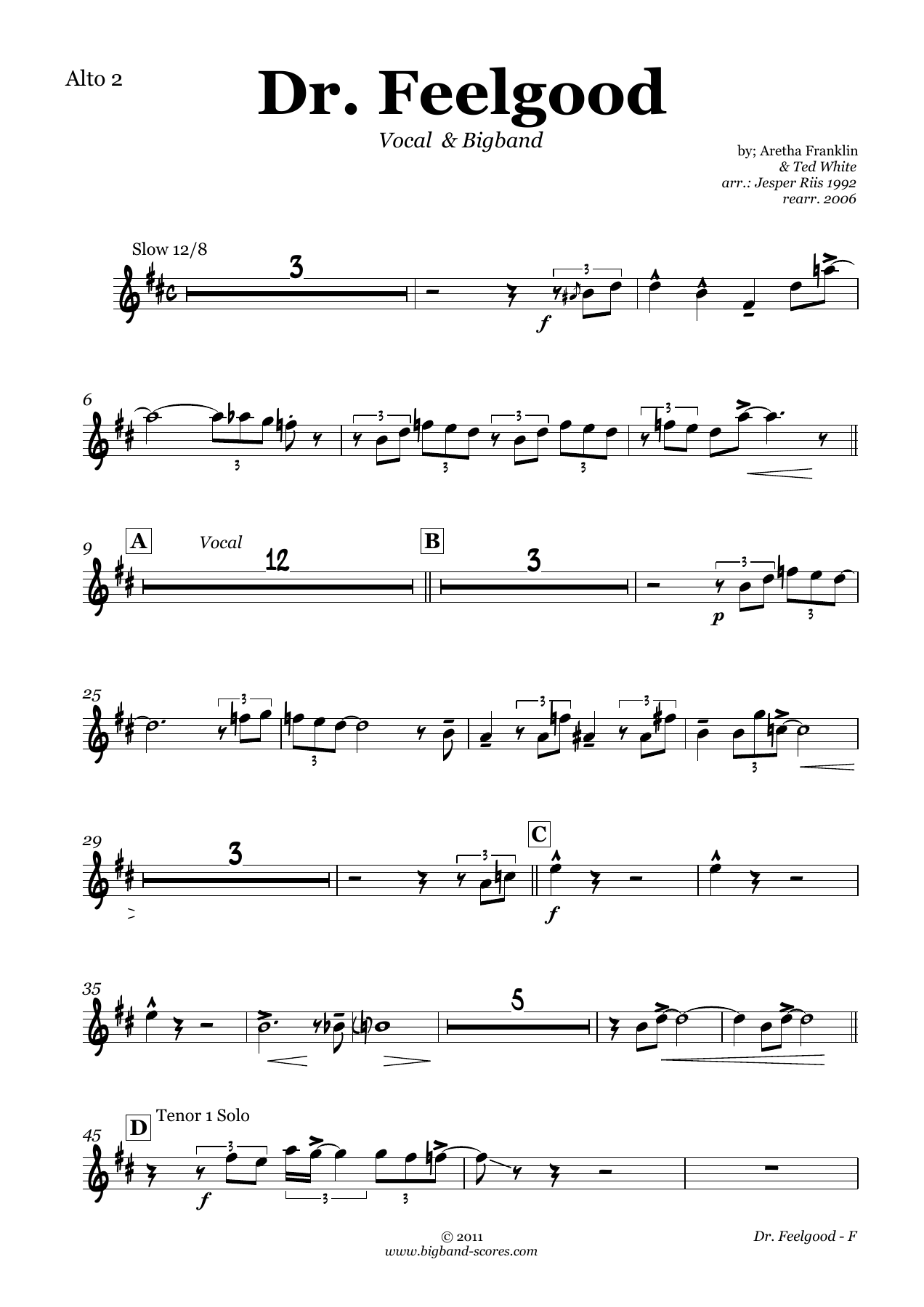 Alto2 — sheet music preview
