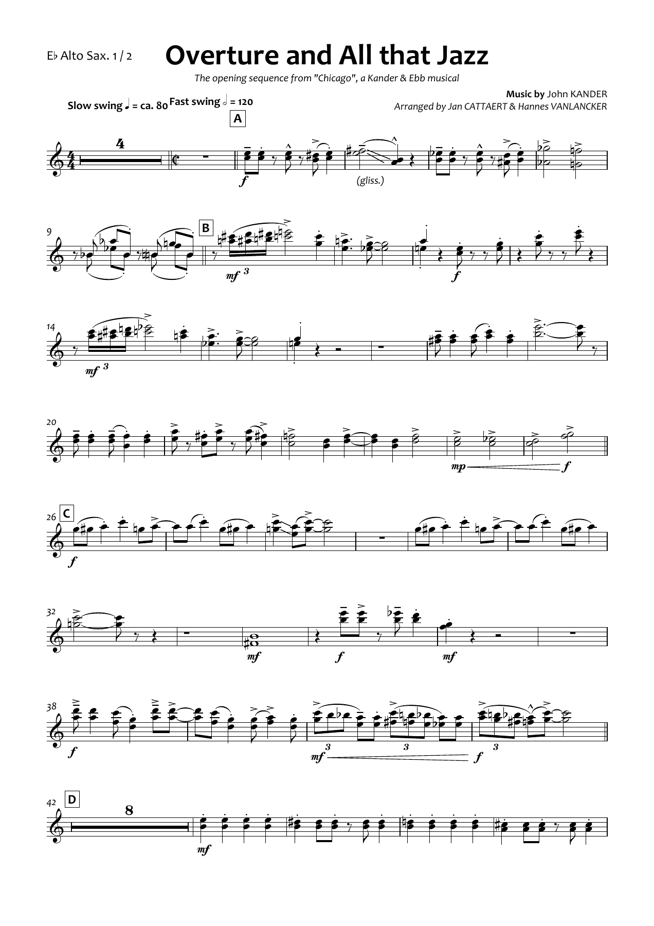 Alto Sax 1&2 — sheet music preview