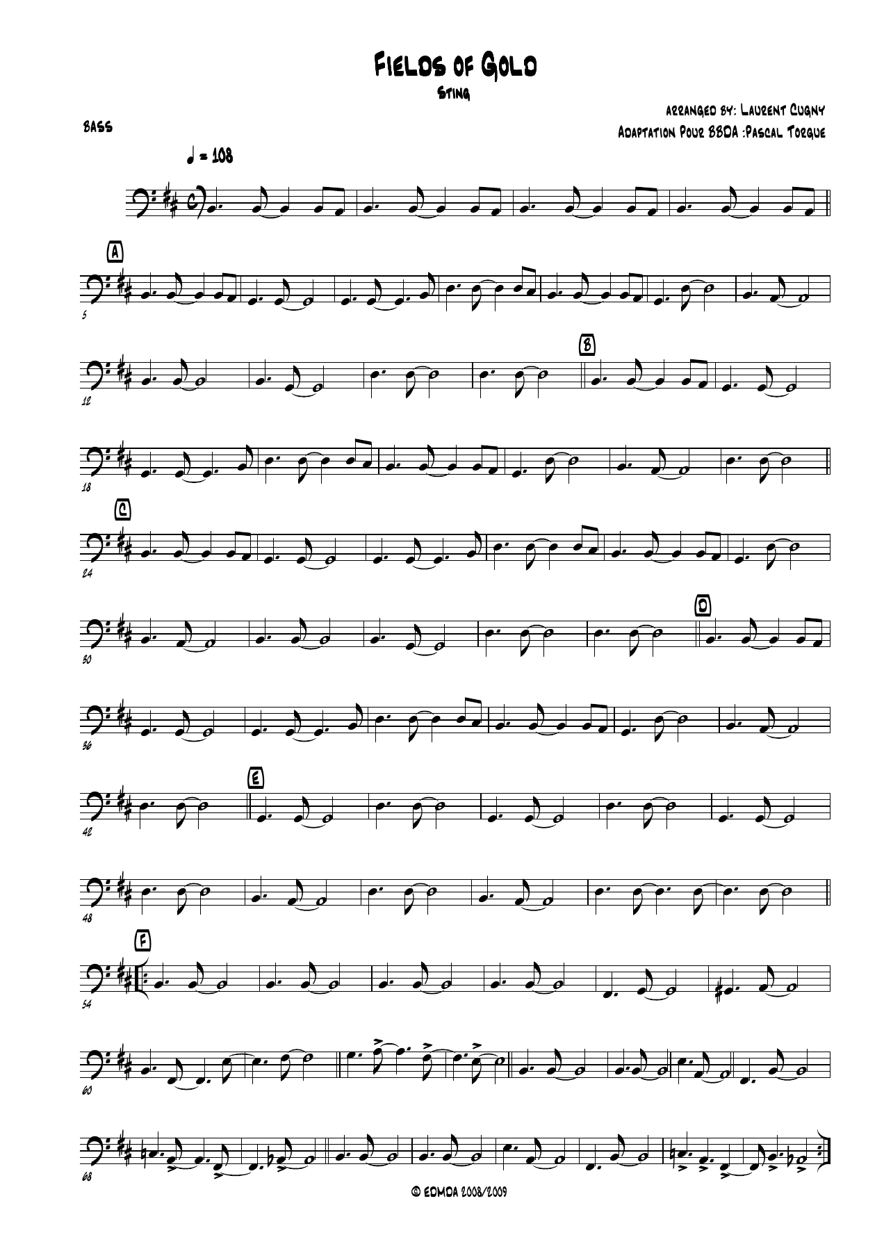 Contrebasse — sheet music preview