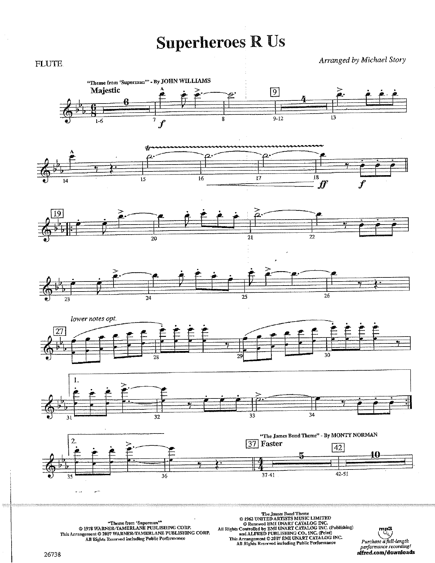 Superheroes arr. Michael Story-parts — sheet music preview