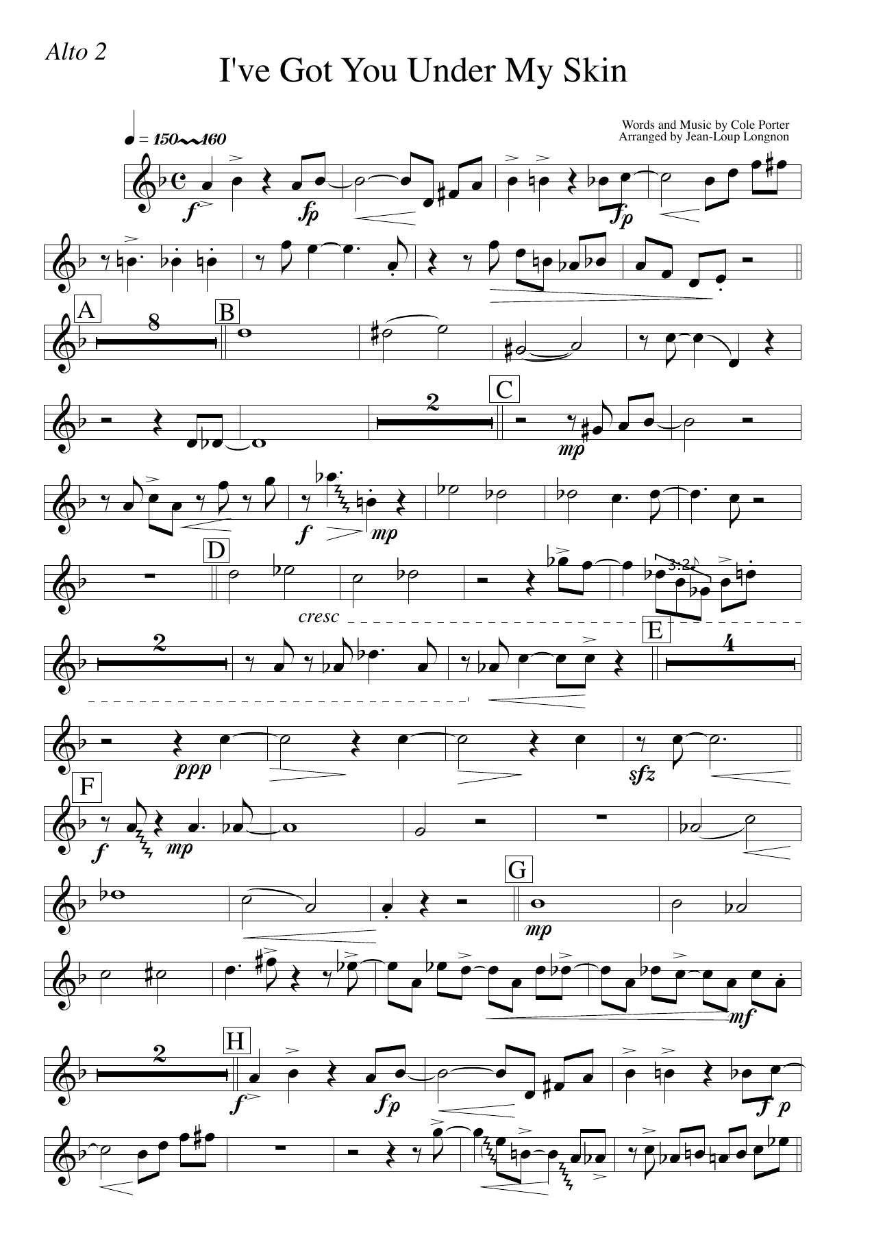 I Got You Alto2 — sheet music preview
