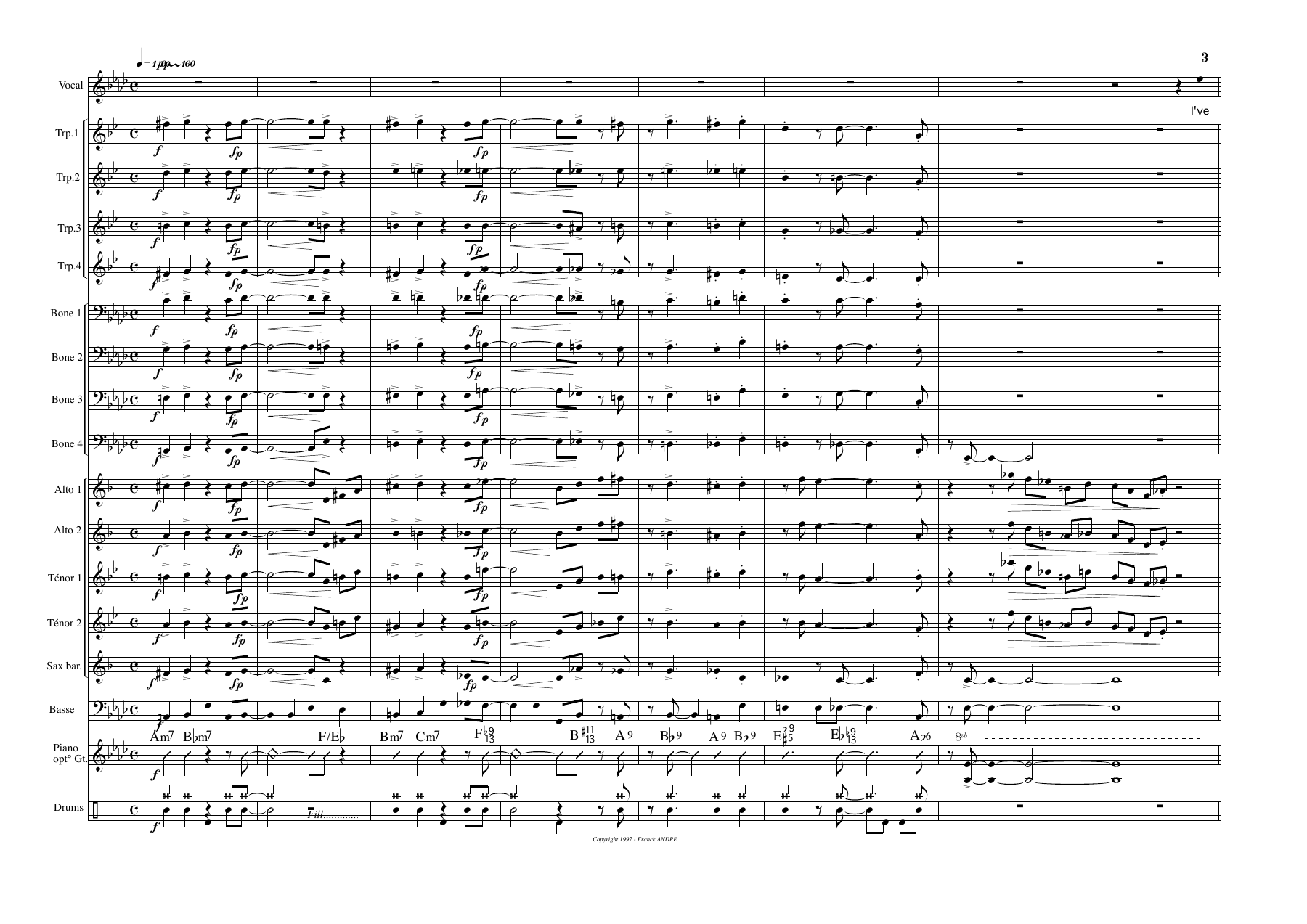 I Got You Score — sheet music preview
