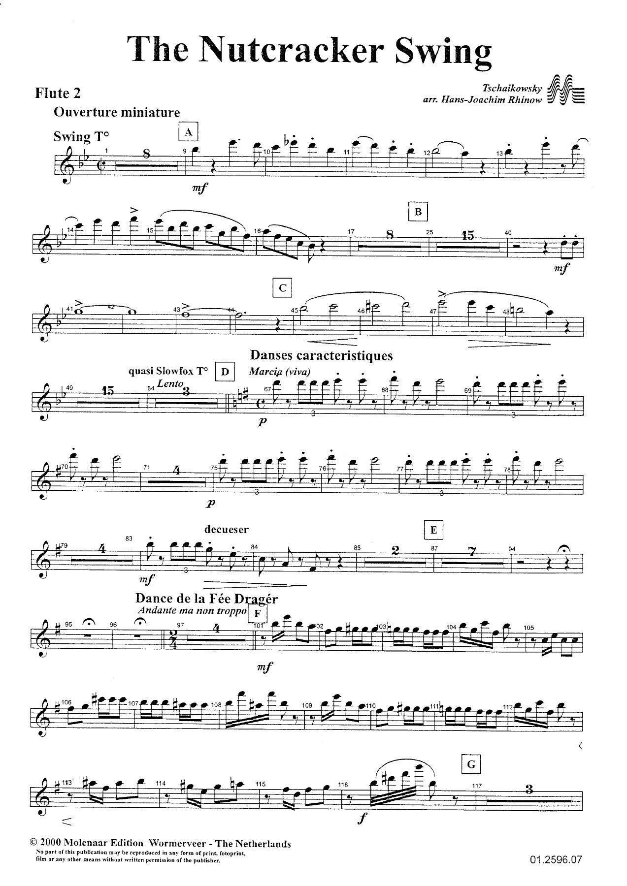 The Nutcracker Swing - Flute — sheet music preview