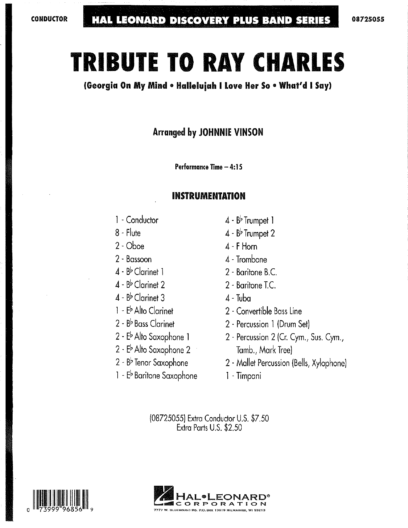 Ray Charles Tribute — sheet music preview