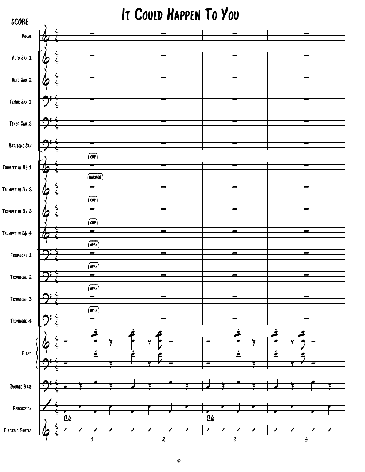It Could Happen To You — sheet music preview