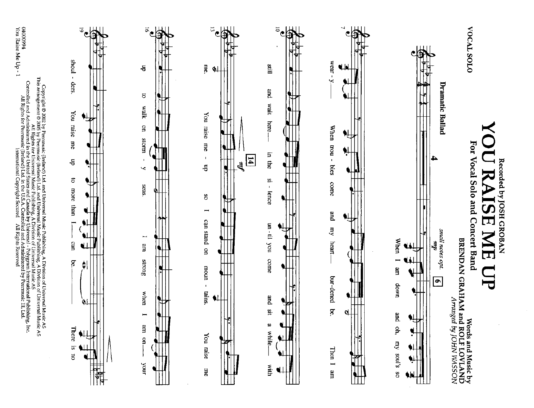 Vocal Solo — sheet music preview