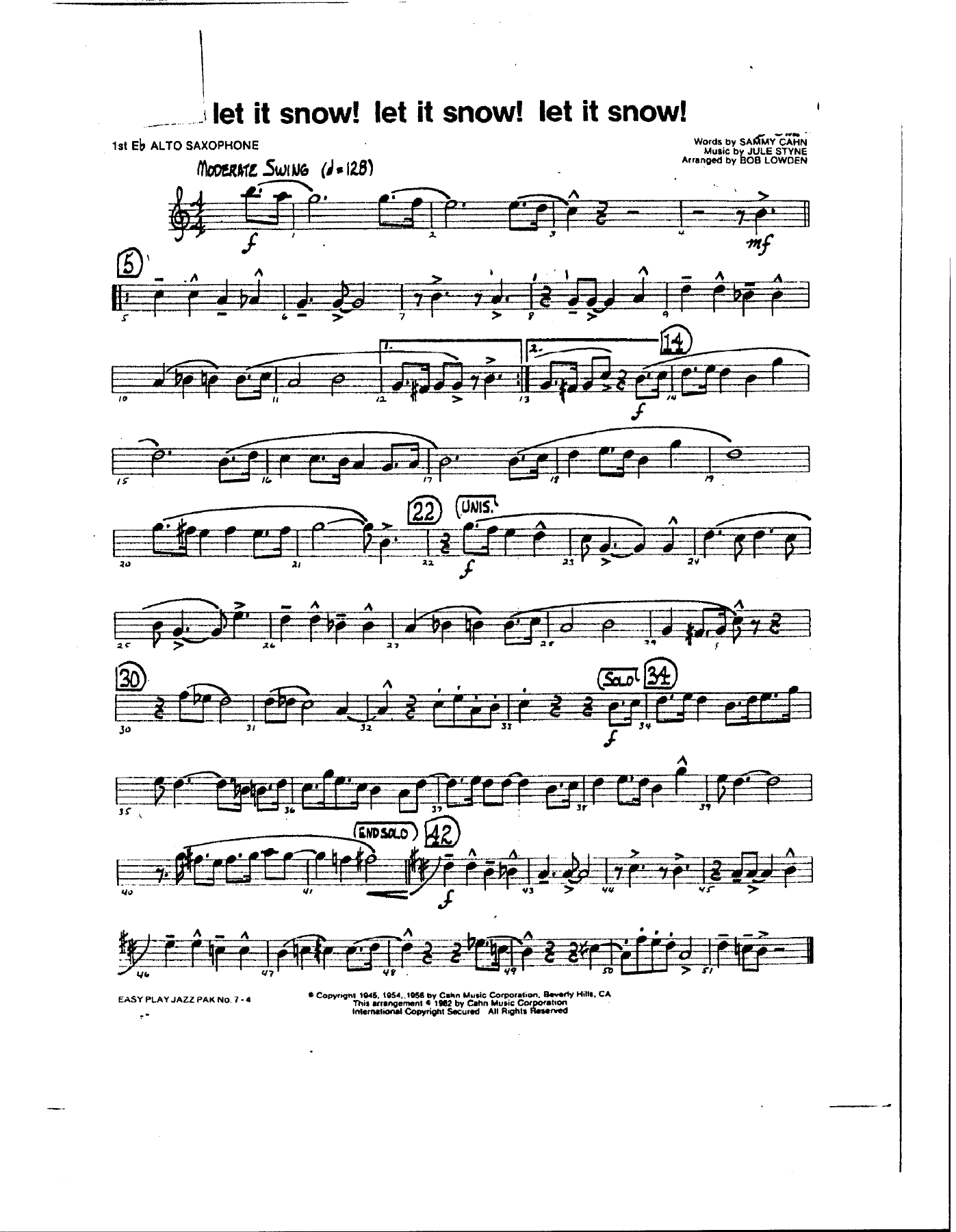Alto — sheet music preview