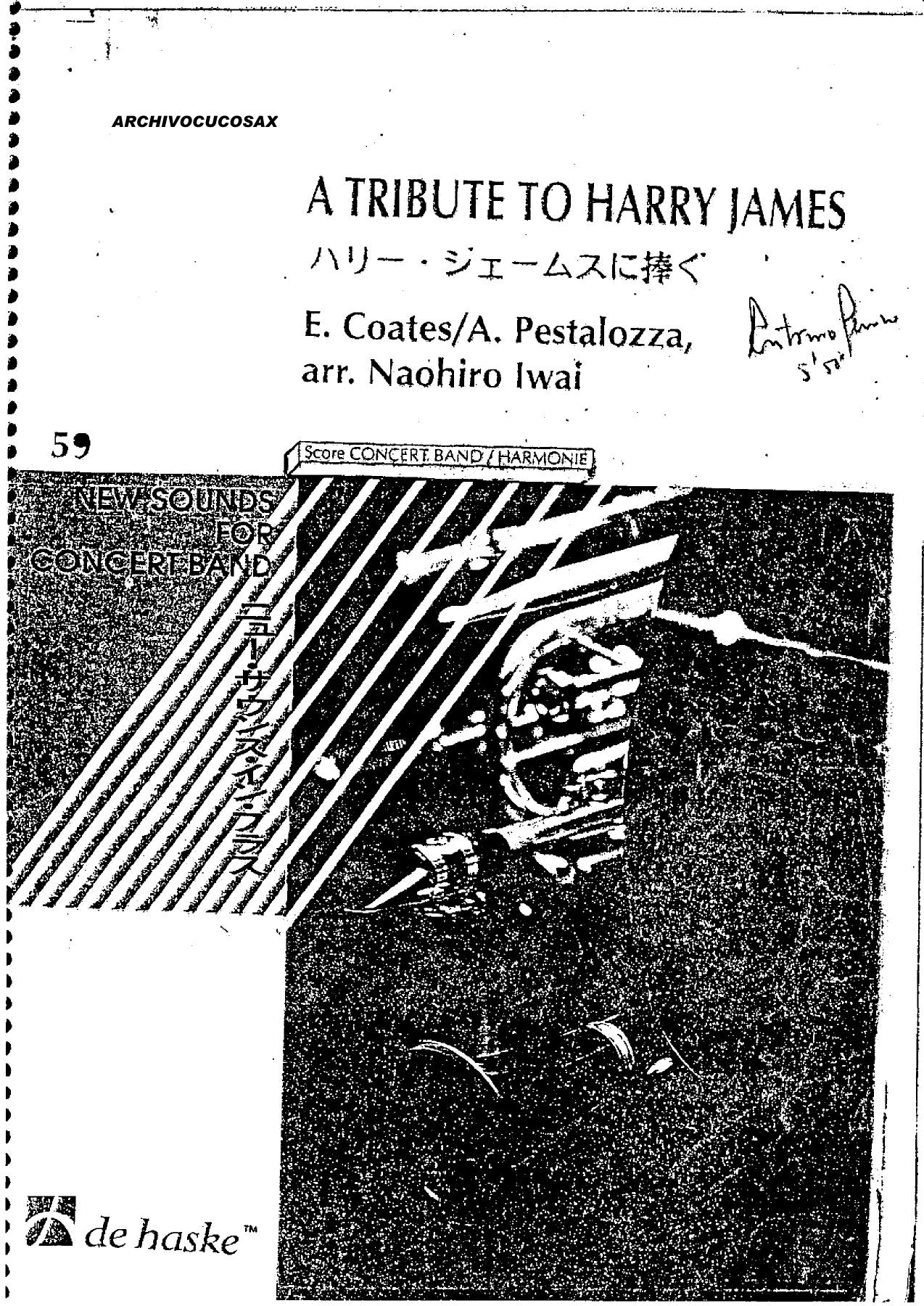 tribute to harry james-score — sheet music preview