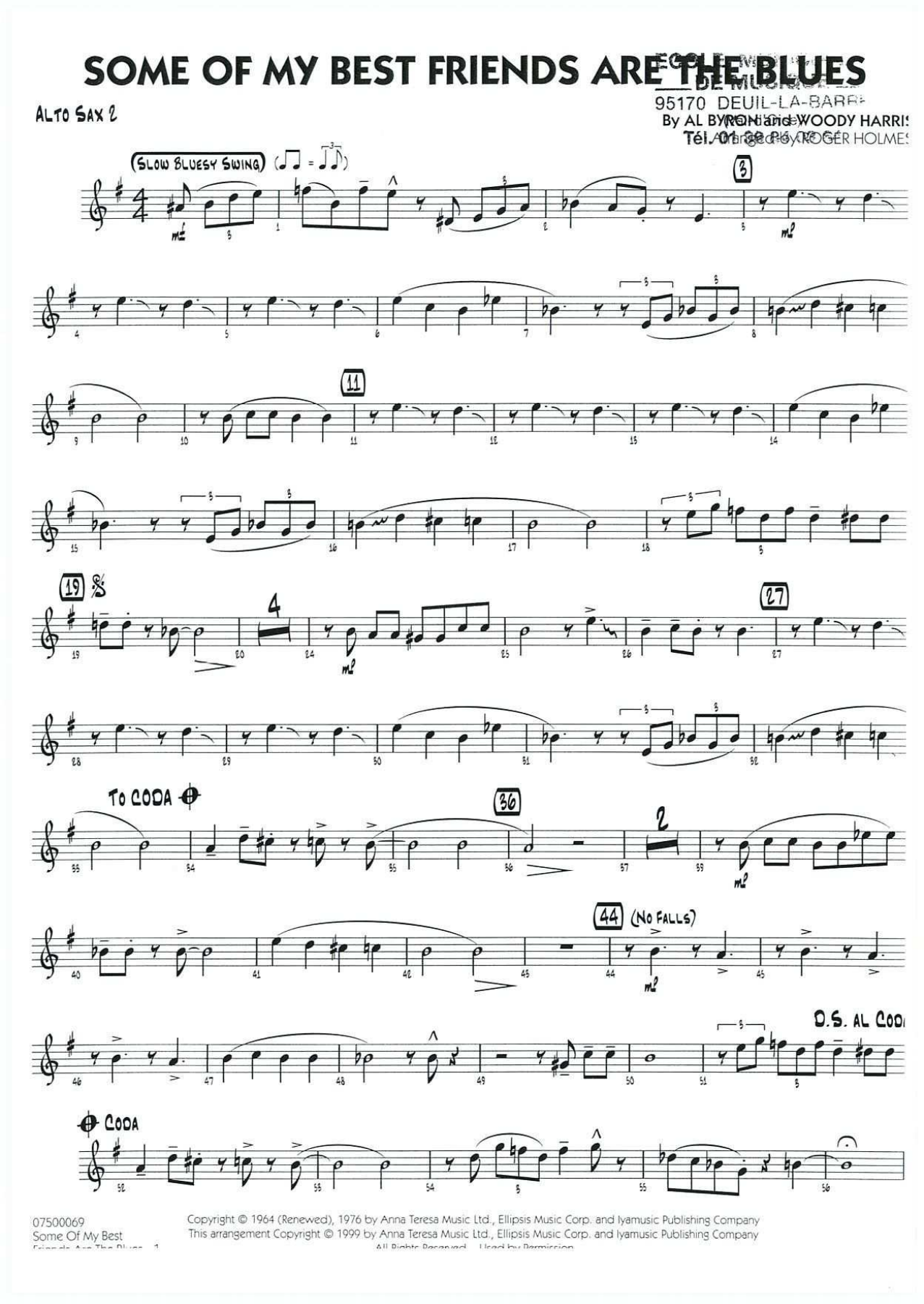 Some of my best - 02 Sax Alto — sheet music preview