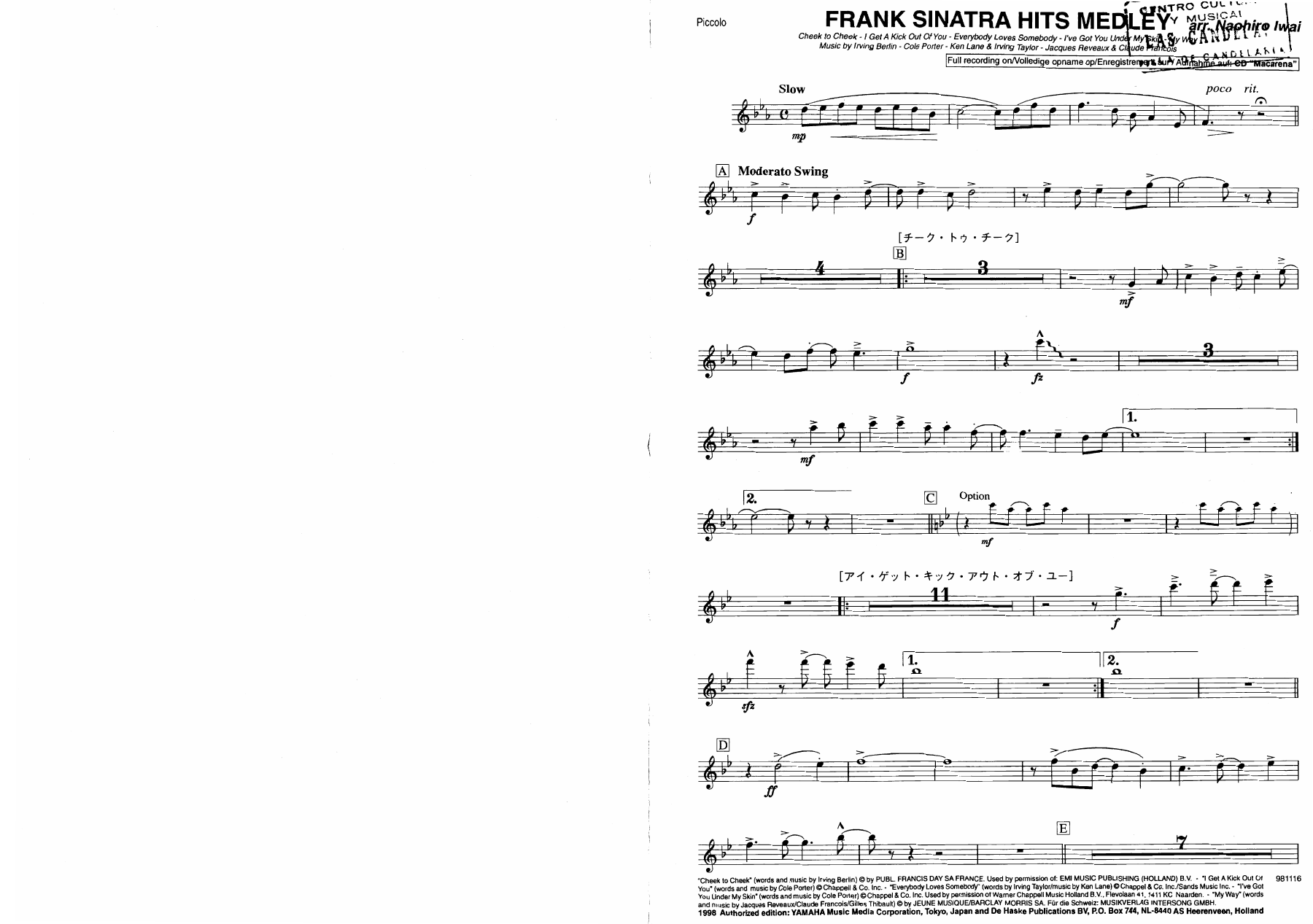 01 piccolo — sheet music preview