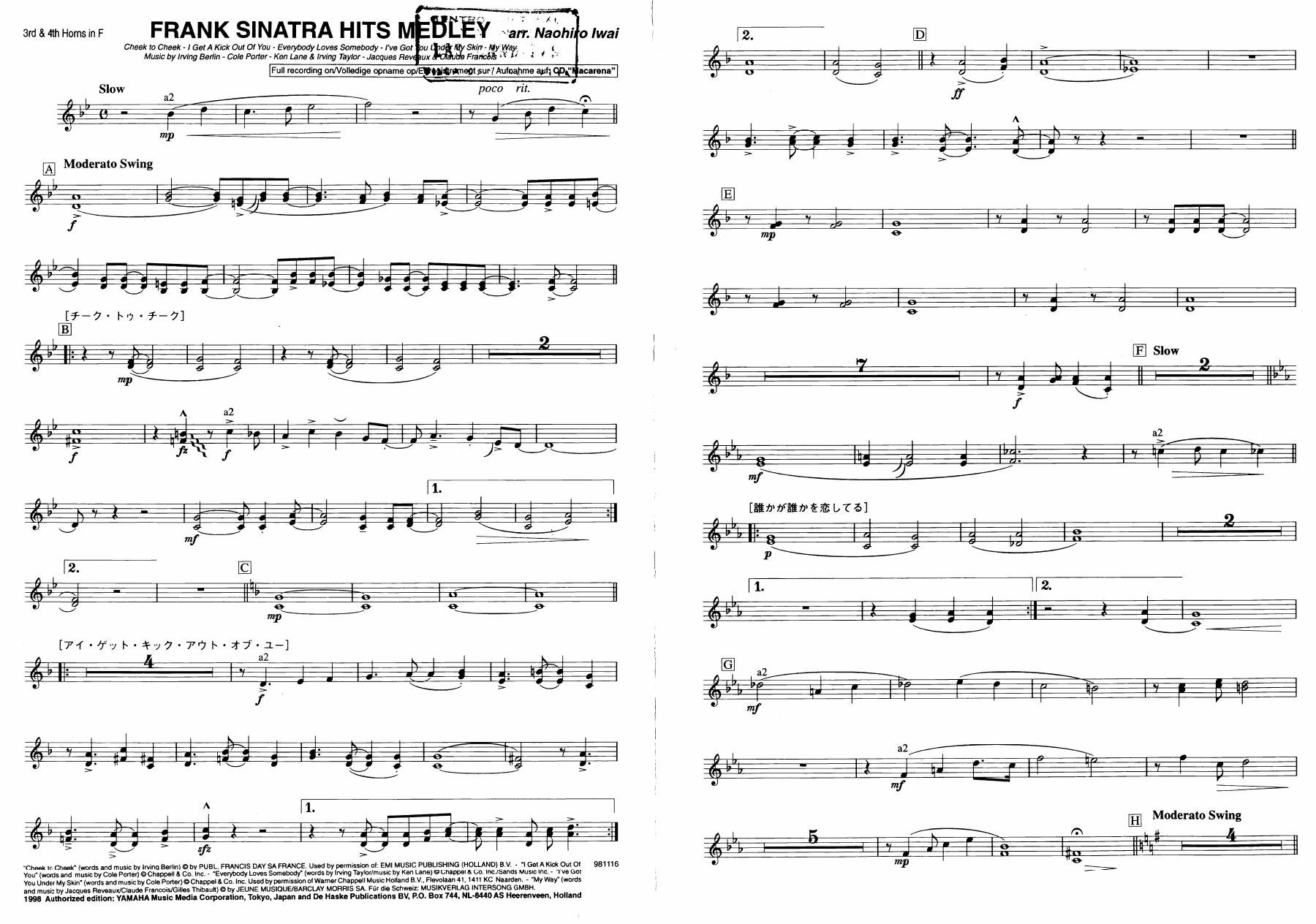 21 trompas 3-4 Fa — sheet music preview