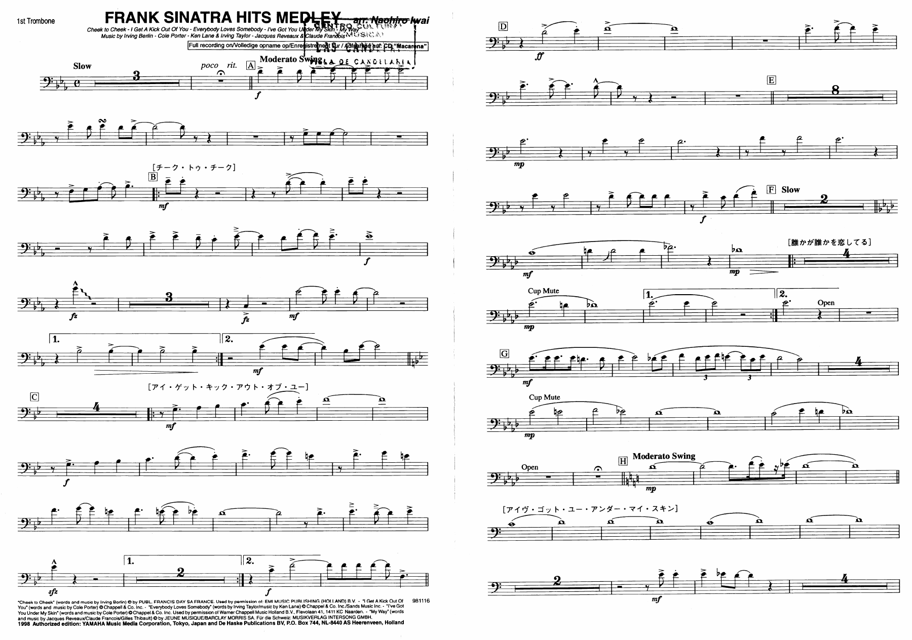 22 trombon — sheet music preview