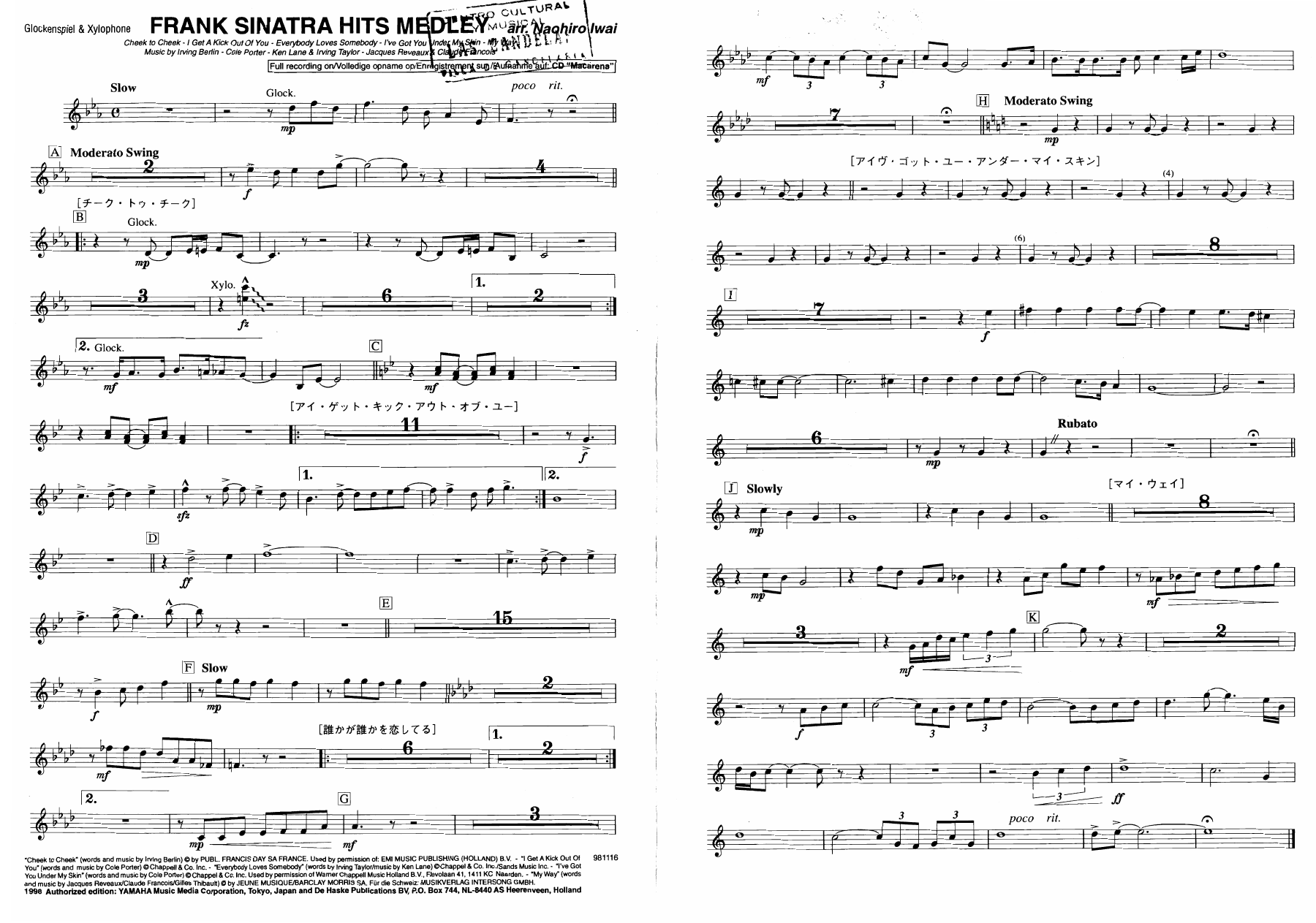 31 lira y xilofono — sheet music preview