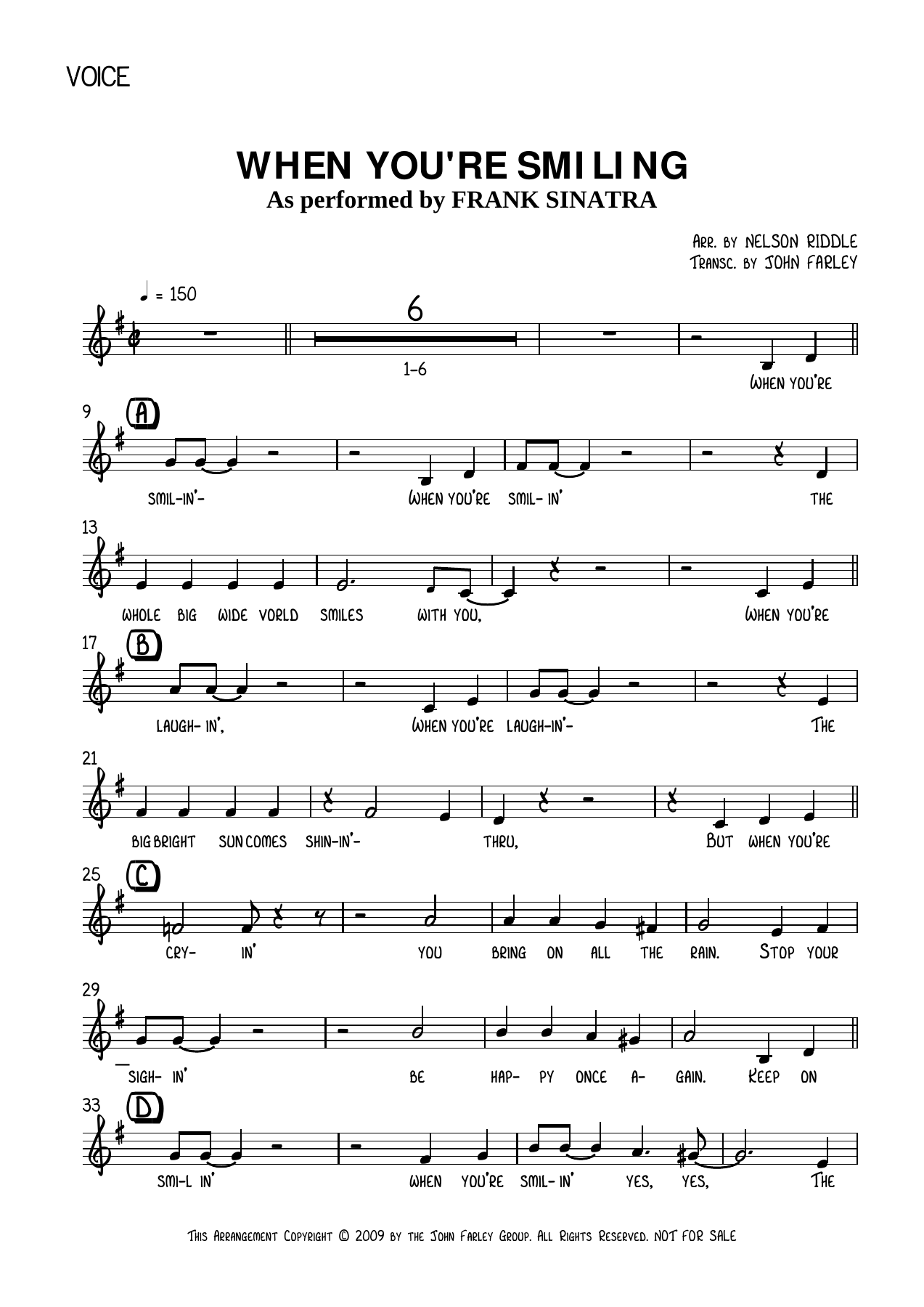 When You're Smiling — sheet music preview