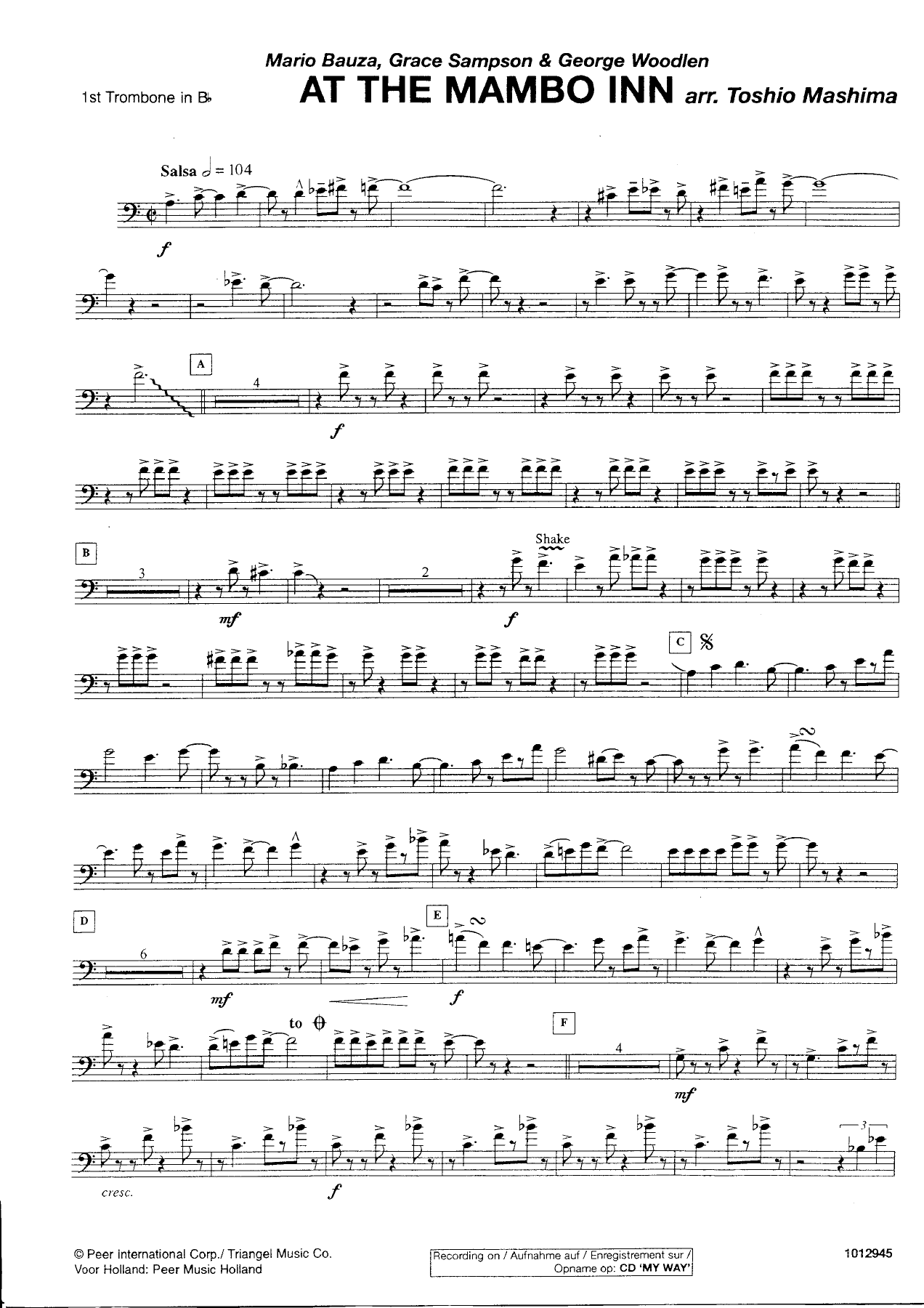 parturas en Bb — Concert Band sheet music by Mr. X | null