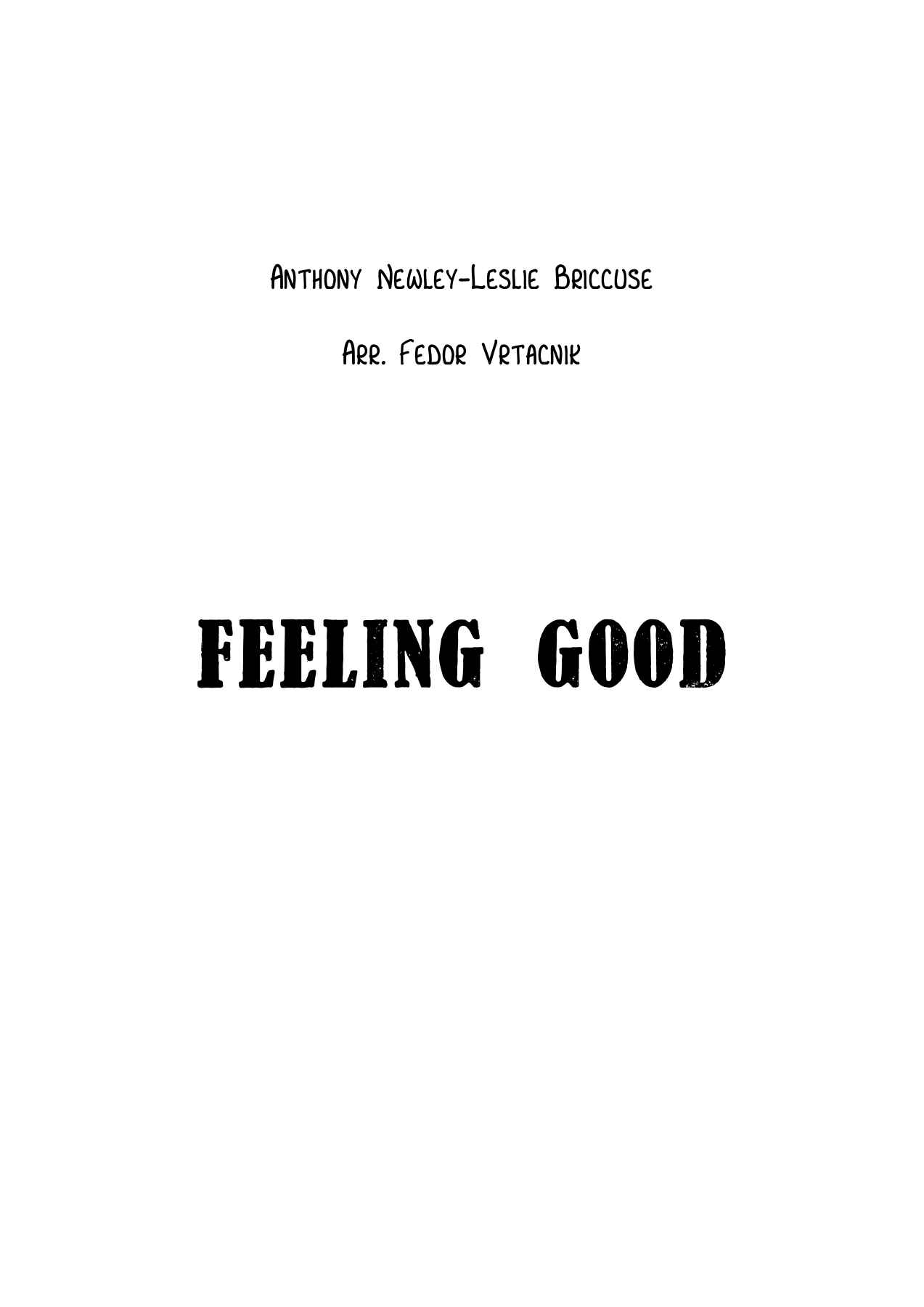 FEELING GOOD-Fm.pdf conductor — sheet music preview