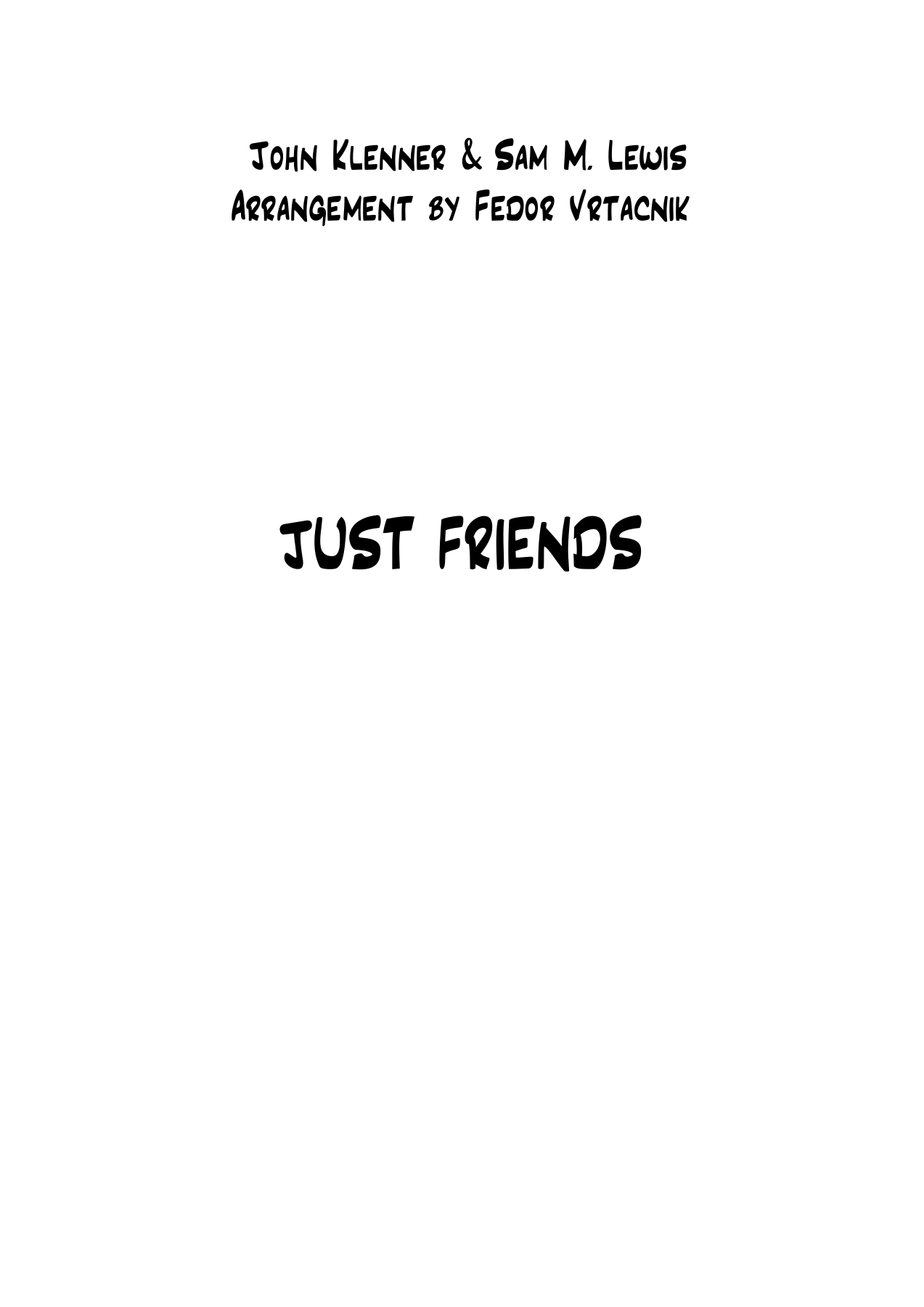 JUST FRIENDS -Cmajor.pdf conductor — sheet music preview