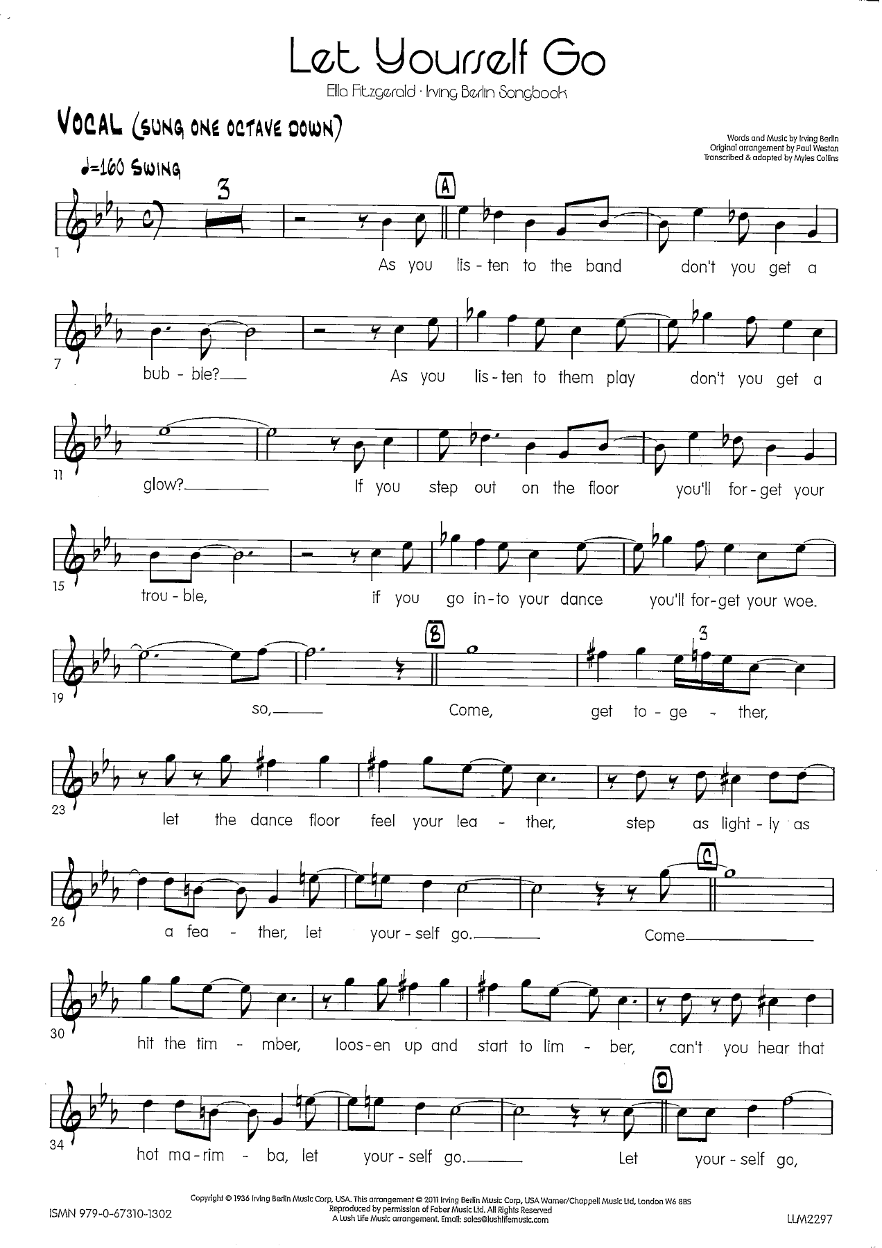 Let Yourself Go-Paul Weston-Ella Fitzgerald-5444 — sheet music preview