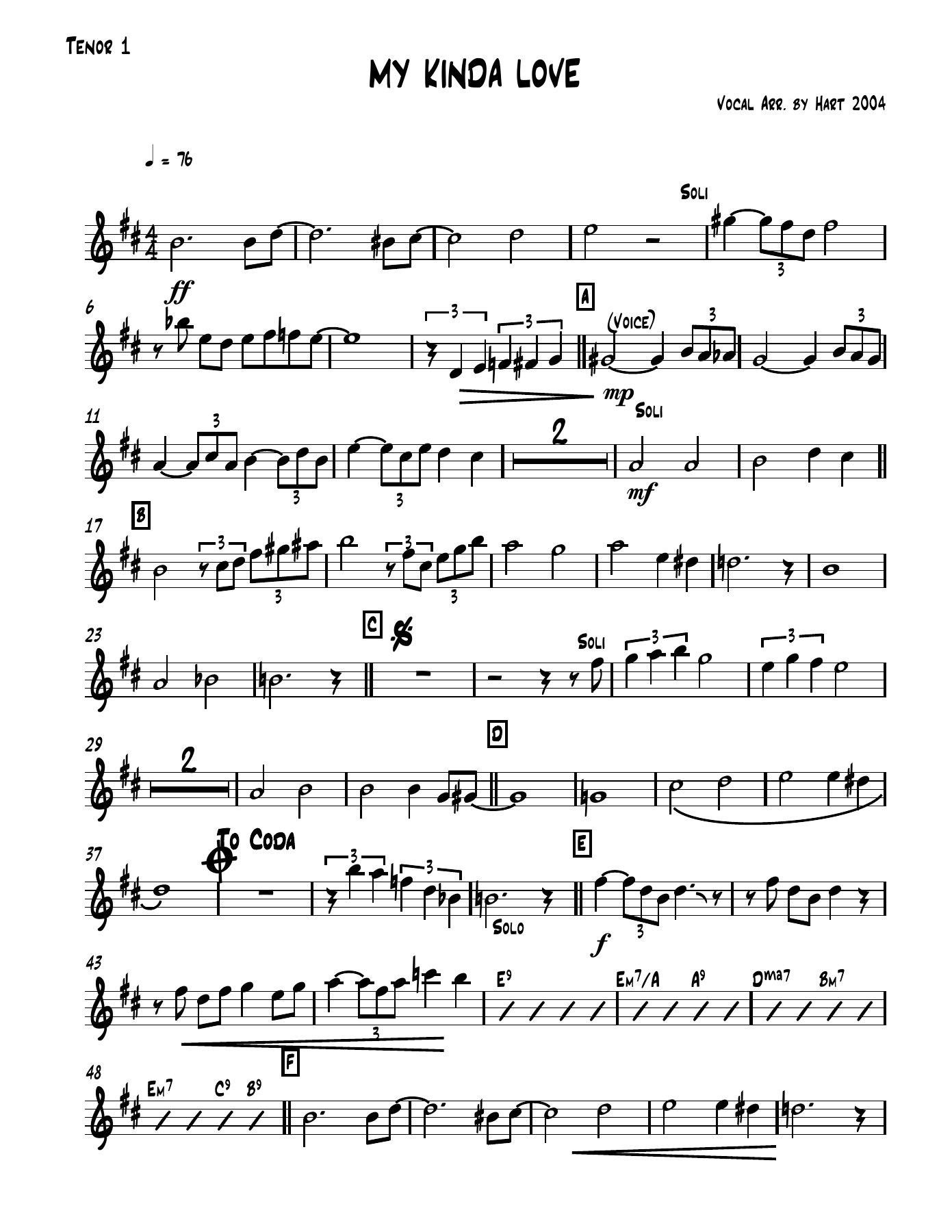 04 Tenor 1. — sheet music preview