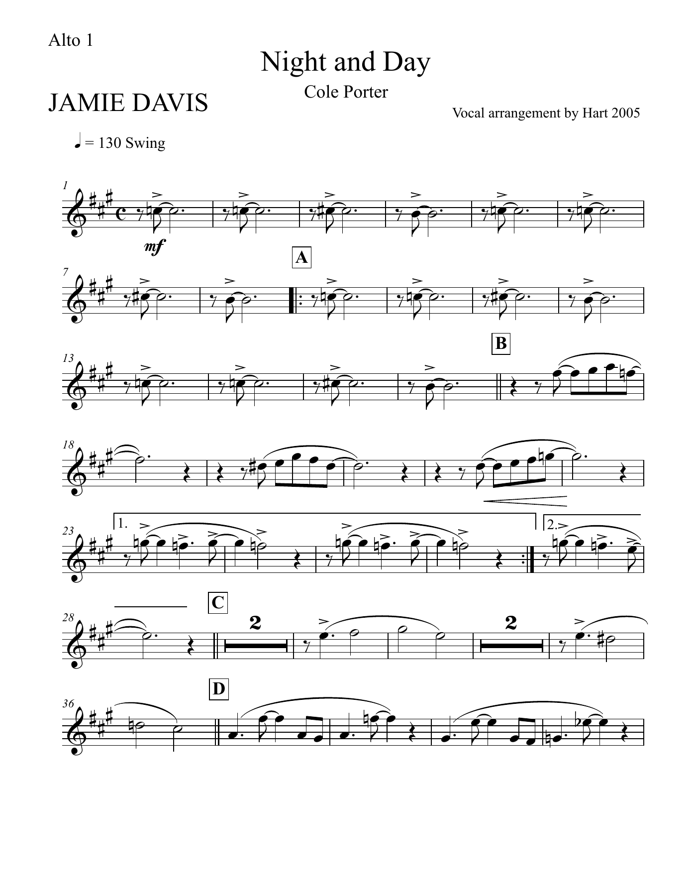 01 Alto 1 32pt. — sheet music preview