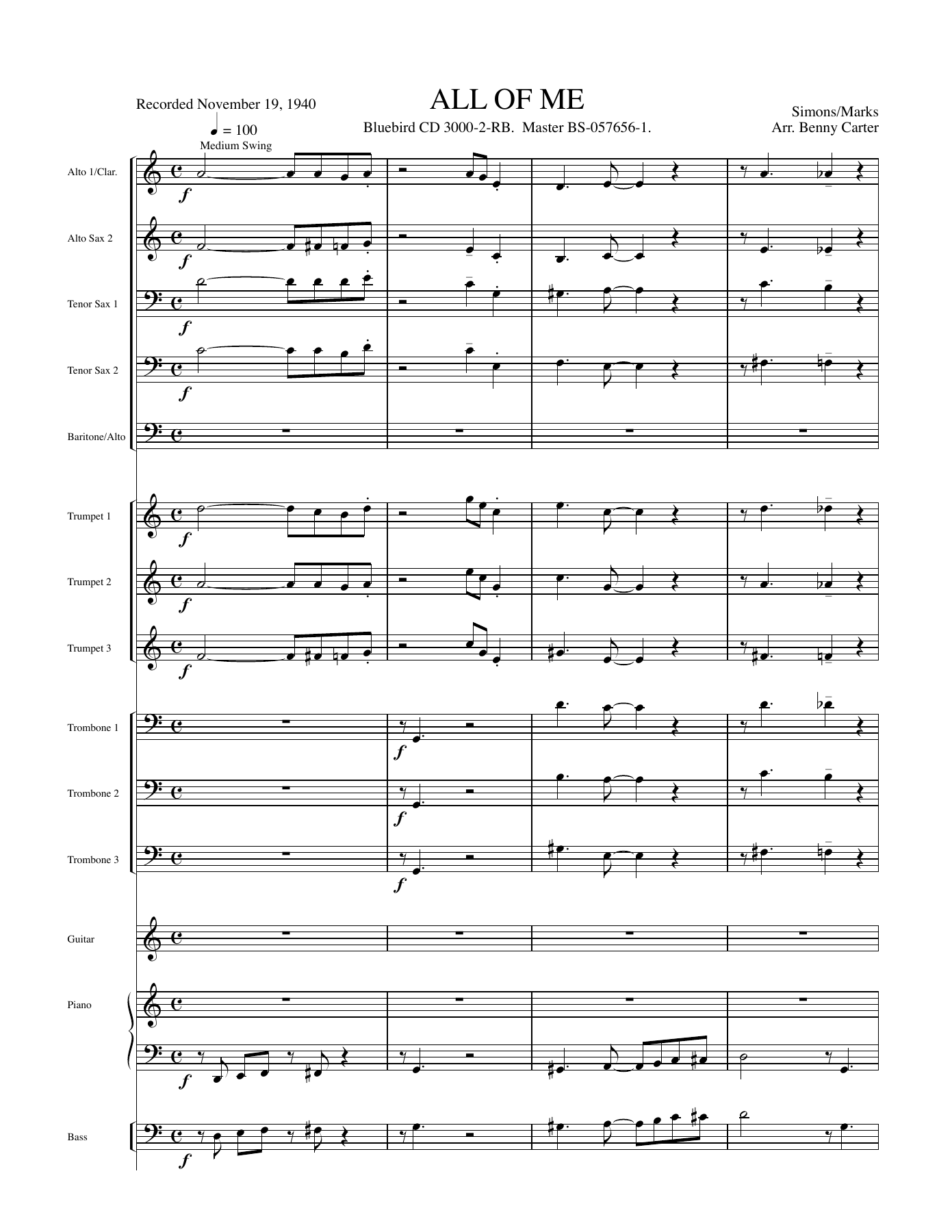 All Of Me (Seymour Simons & Gerald Marks) 01 score — sheet music preview